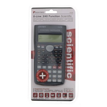 Sentry 2-Line 240 Function Scientific Calculator, EACH