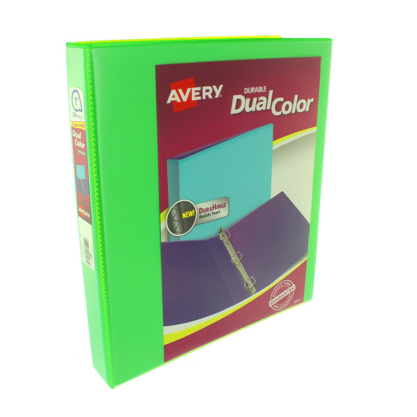 Avery Durable Dual Color Binder, Assorted Colors; image 3 of 4