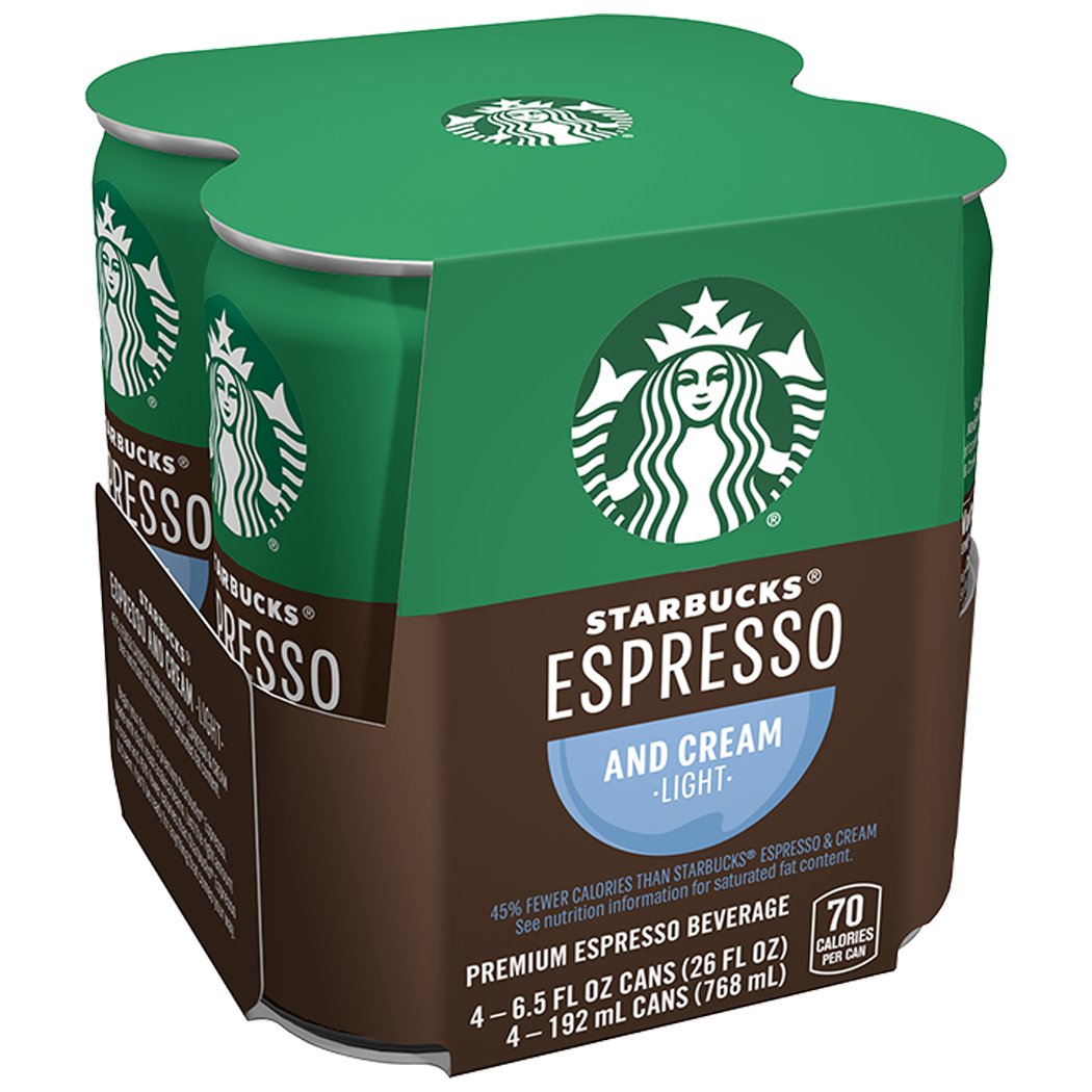 Starbucks Espresso and Cream Light Drink 6.5 oz Cans Shop Coffee at HEB