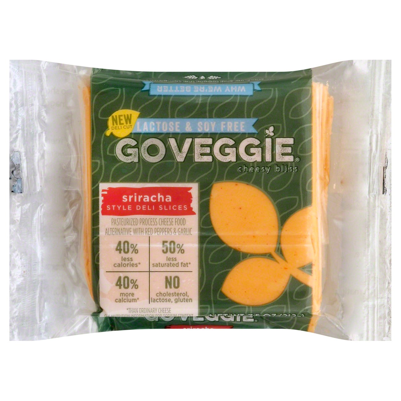 GO VEGGIE Lactose & Soy Free Sriracha Deli Slices Shop Tofu & Meat