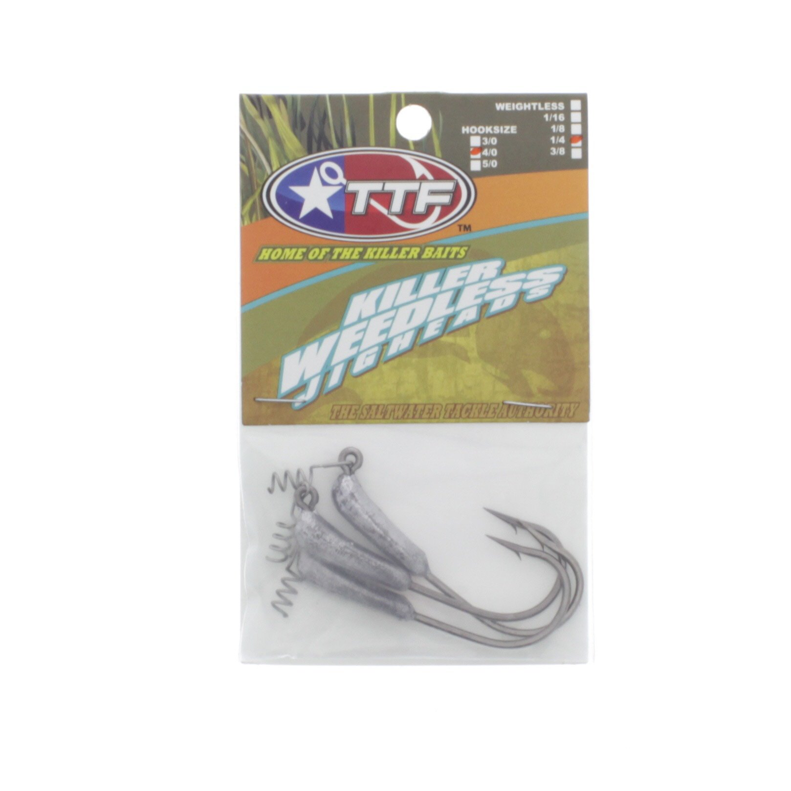 Texas Tackle Factory Killer Weedless Jig Head 1/4, Size 4/0 - Shop ...