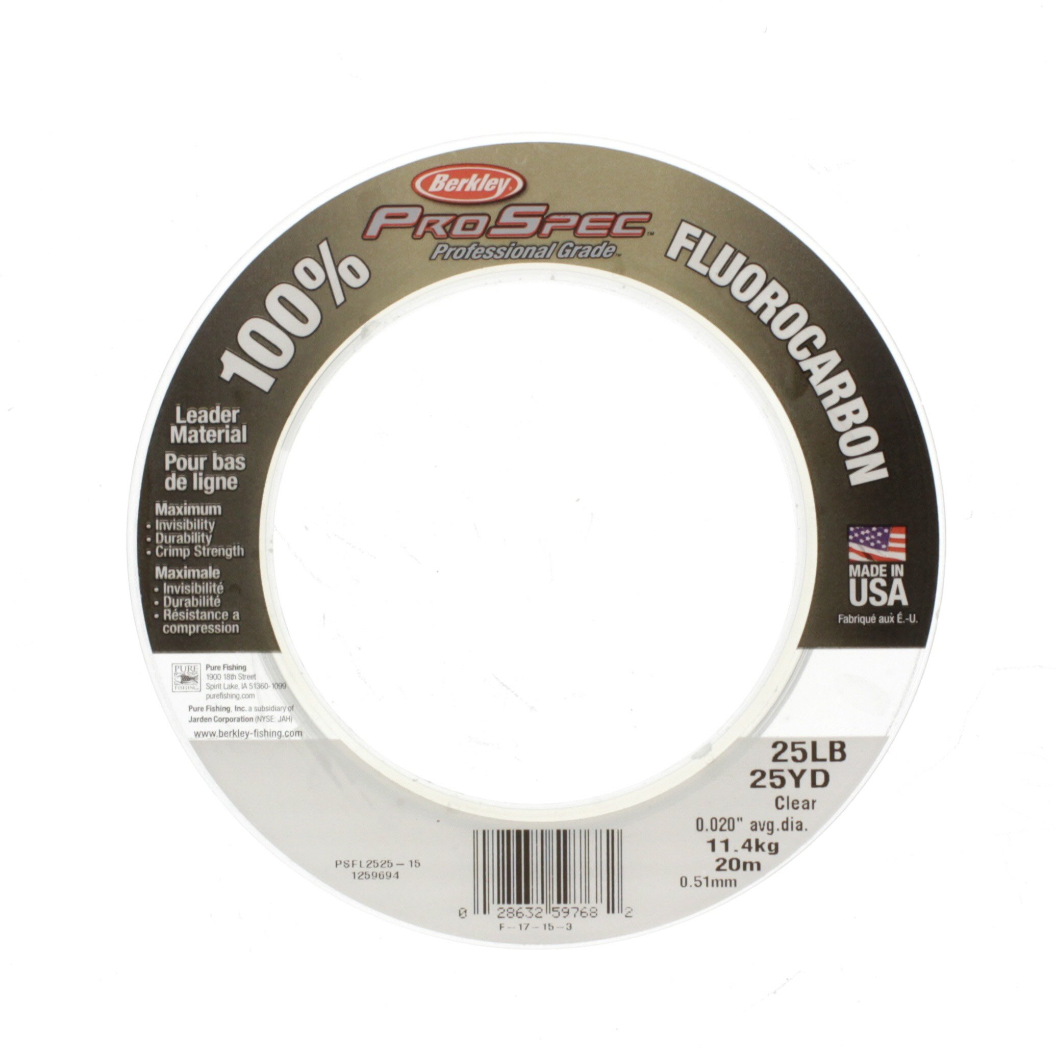 Berkley Trilene 100% Fluorocarbon Leader 0.18MM 50M CLR - Foto 7