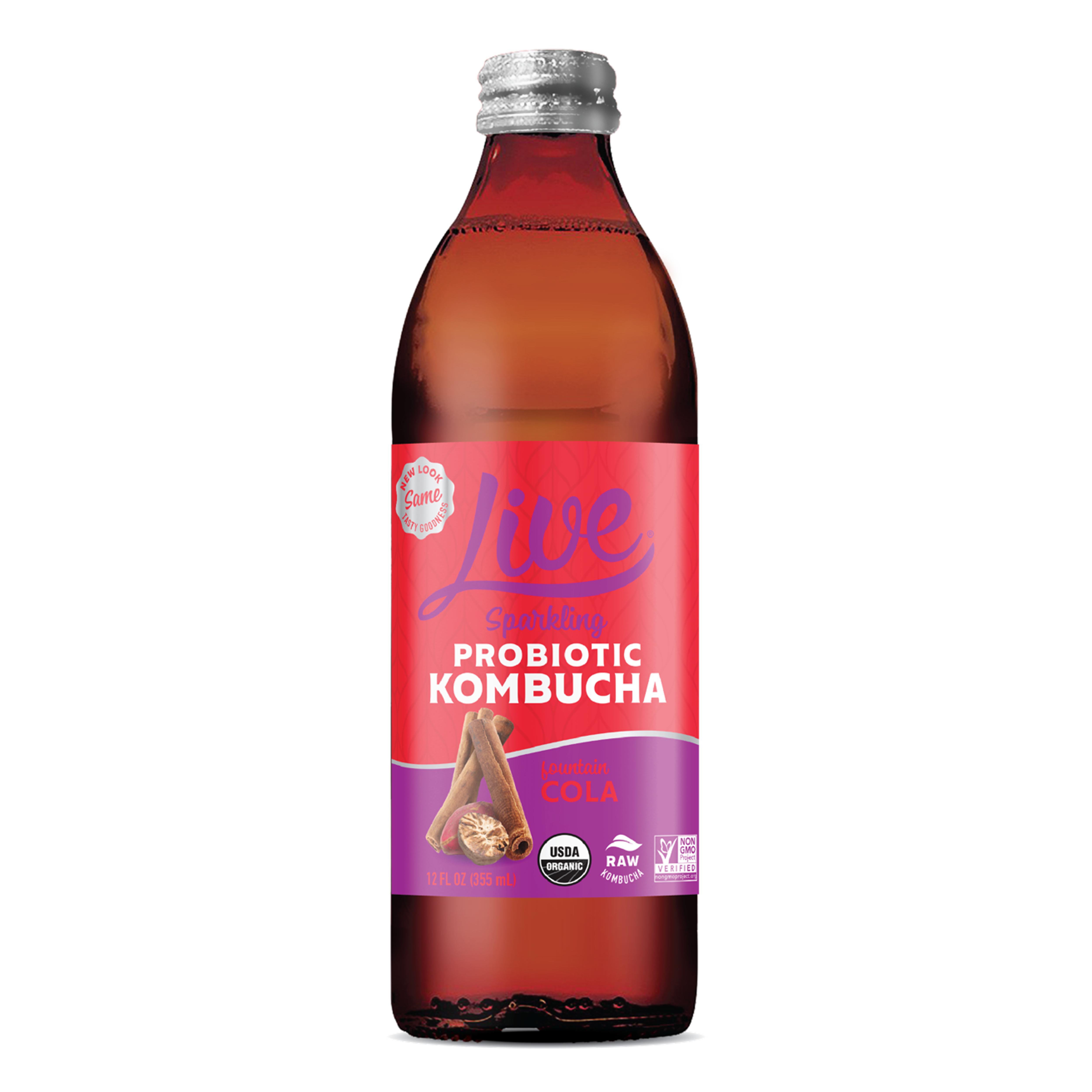 Live Soda Cola Sparkling Probiotic Kombucha Shop Tea at HEB