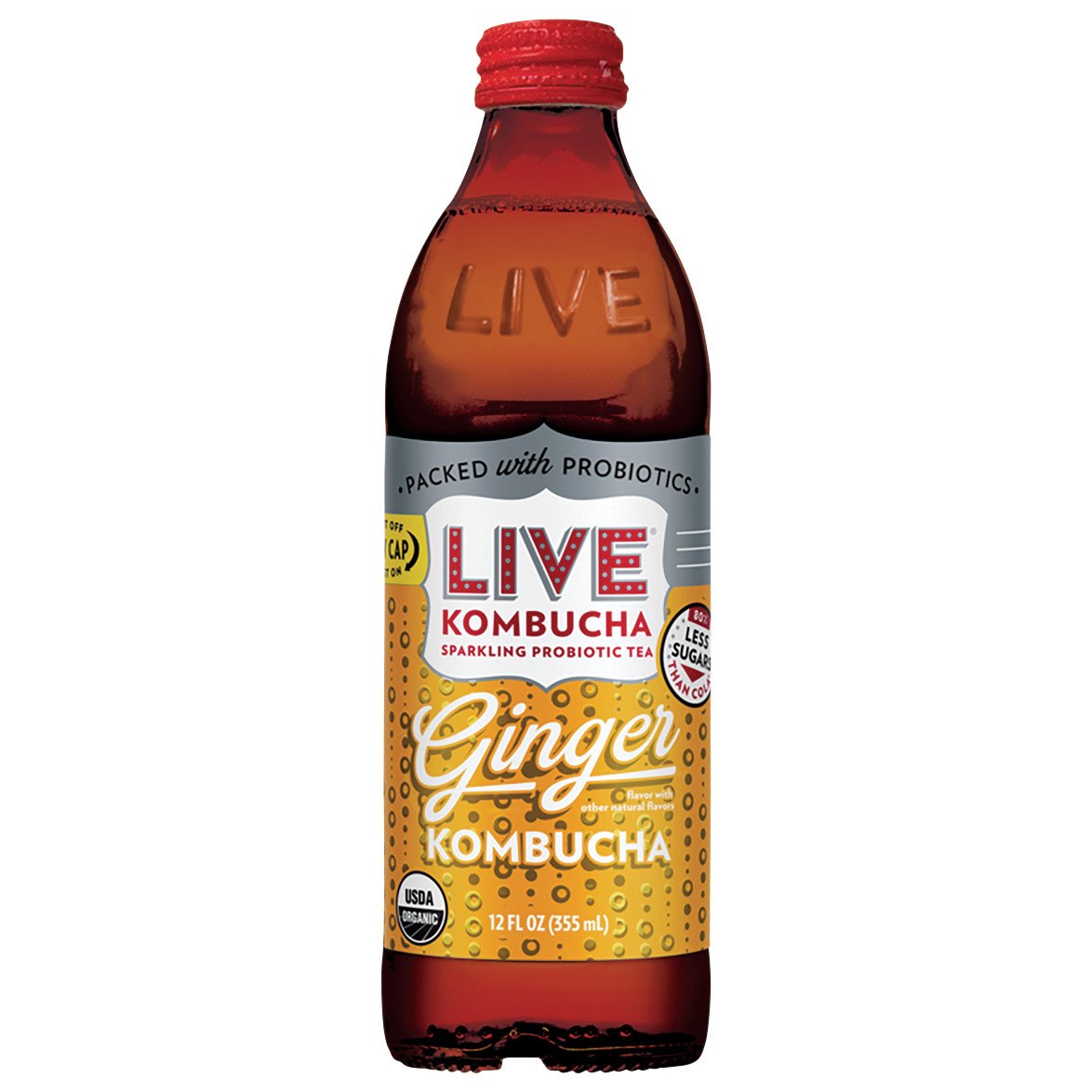 Live Soda Ginger Kombucha Shop Tea at HEB