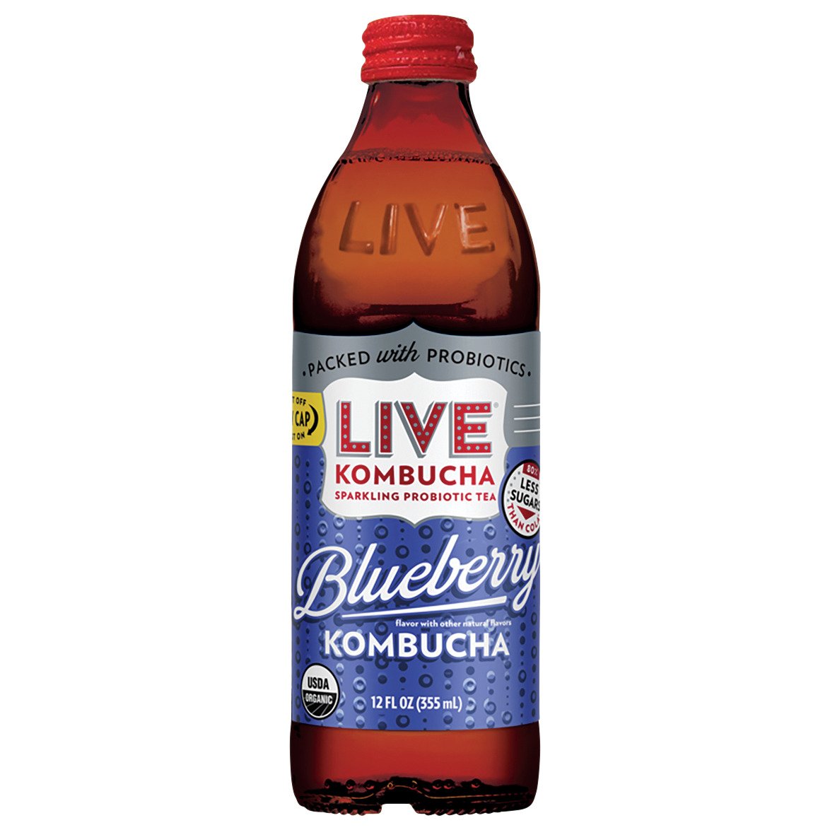 Live Soda Blueberry Kombucha Shop Tea at HEB