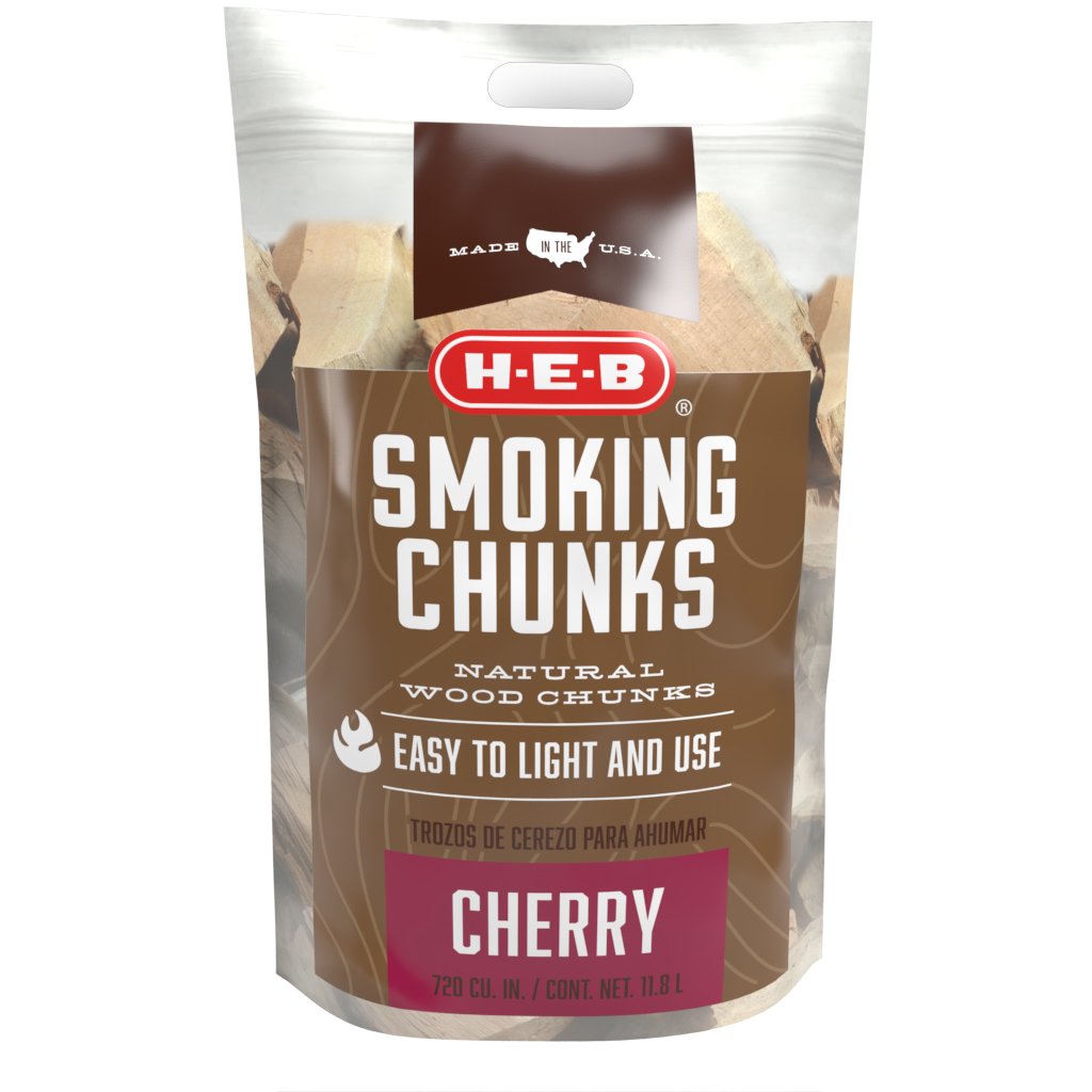 H-E-B Natural Cherrywood Smoking Chunks - Shop Charcoal, Wood & Fuel At ...