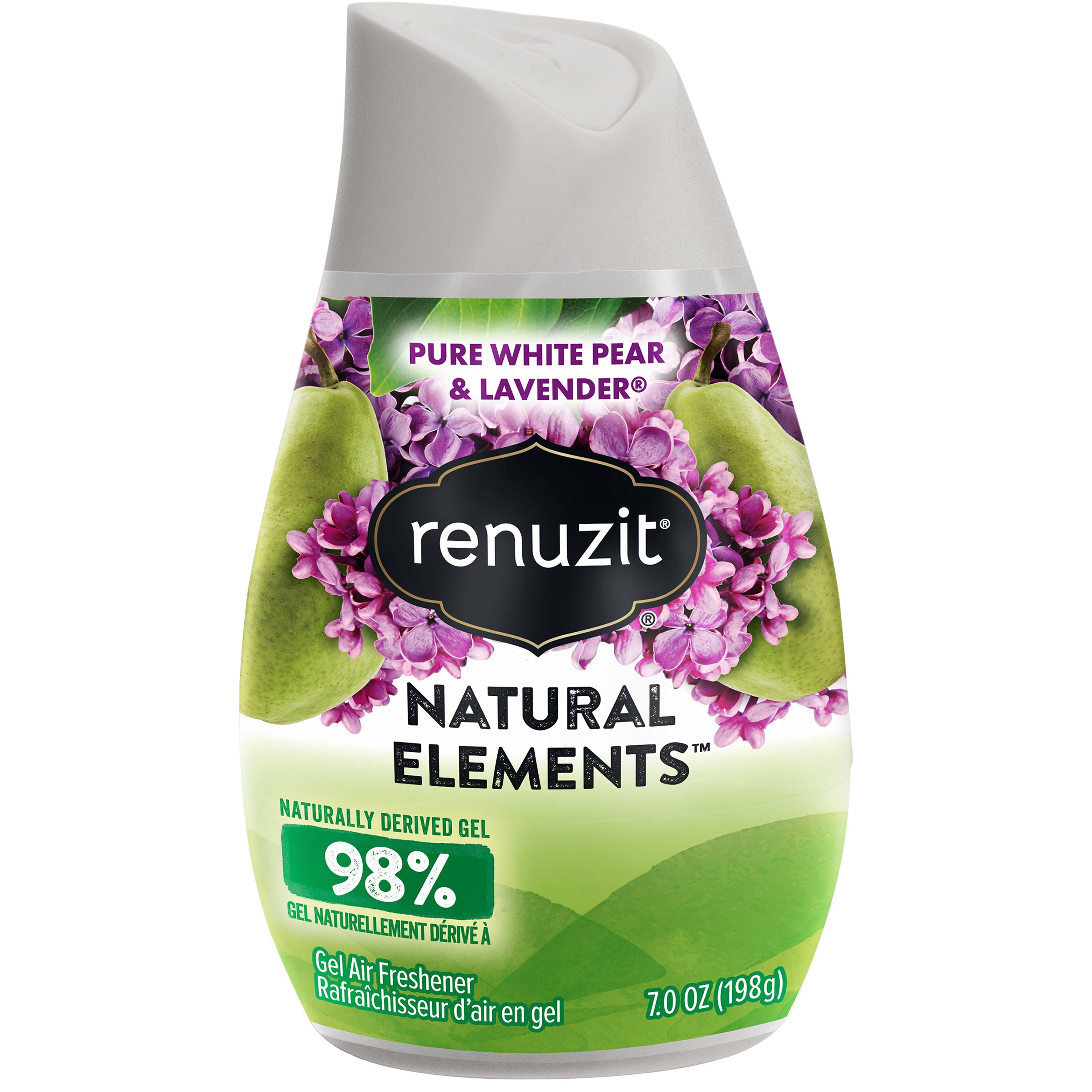 Renuzit Natural Elements Pure White Pear & Lavender Gel Air Freshener