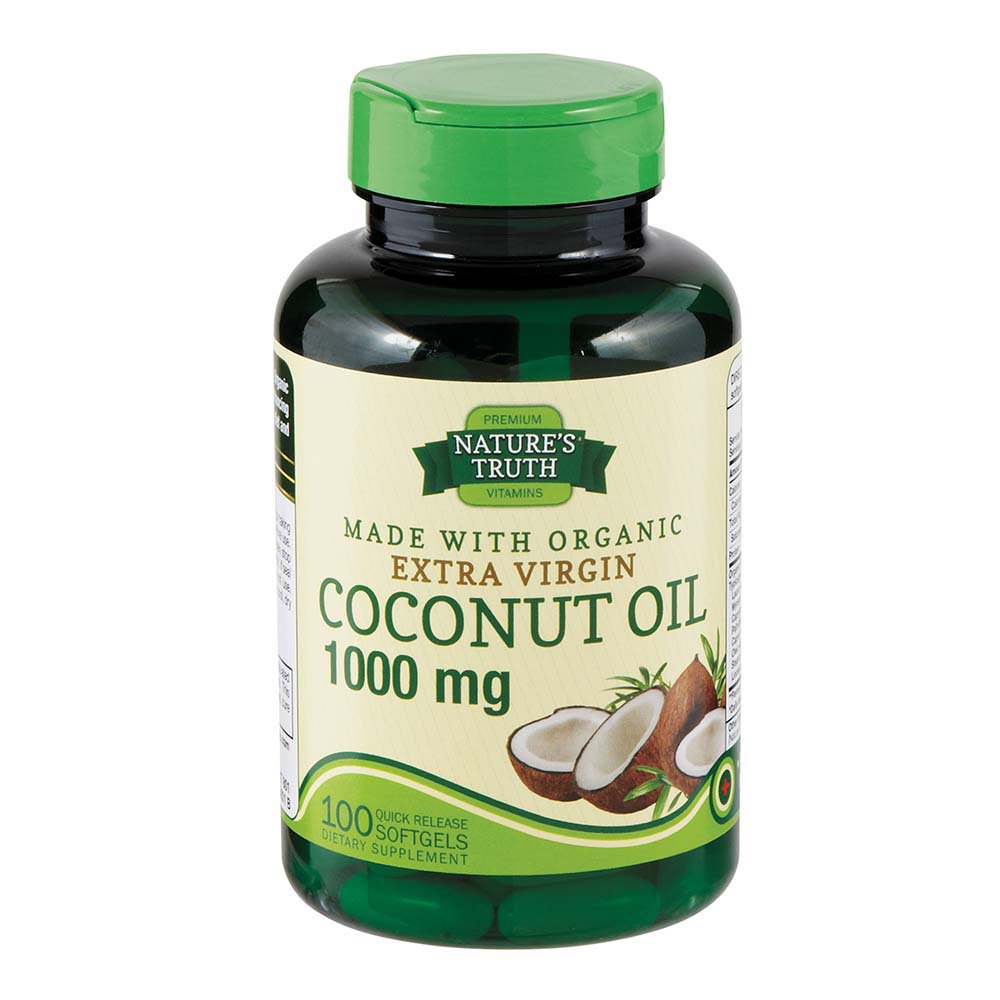 Nature's Truth Organic Extra Virgin Coconut Oil Softgels 1,000 mg