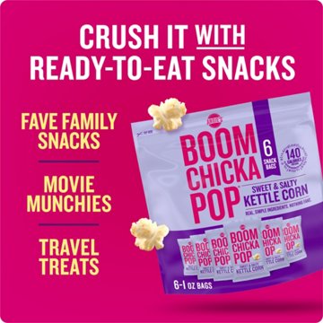 Angie's BOOMCHICKAPOP Sweet & Salty Kettle Corn Popcorn, 6 ct