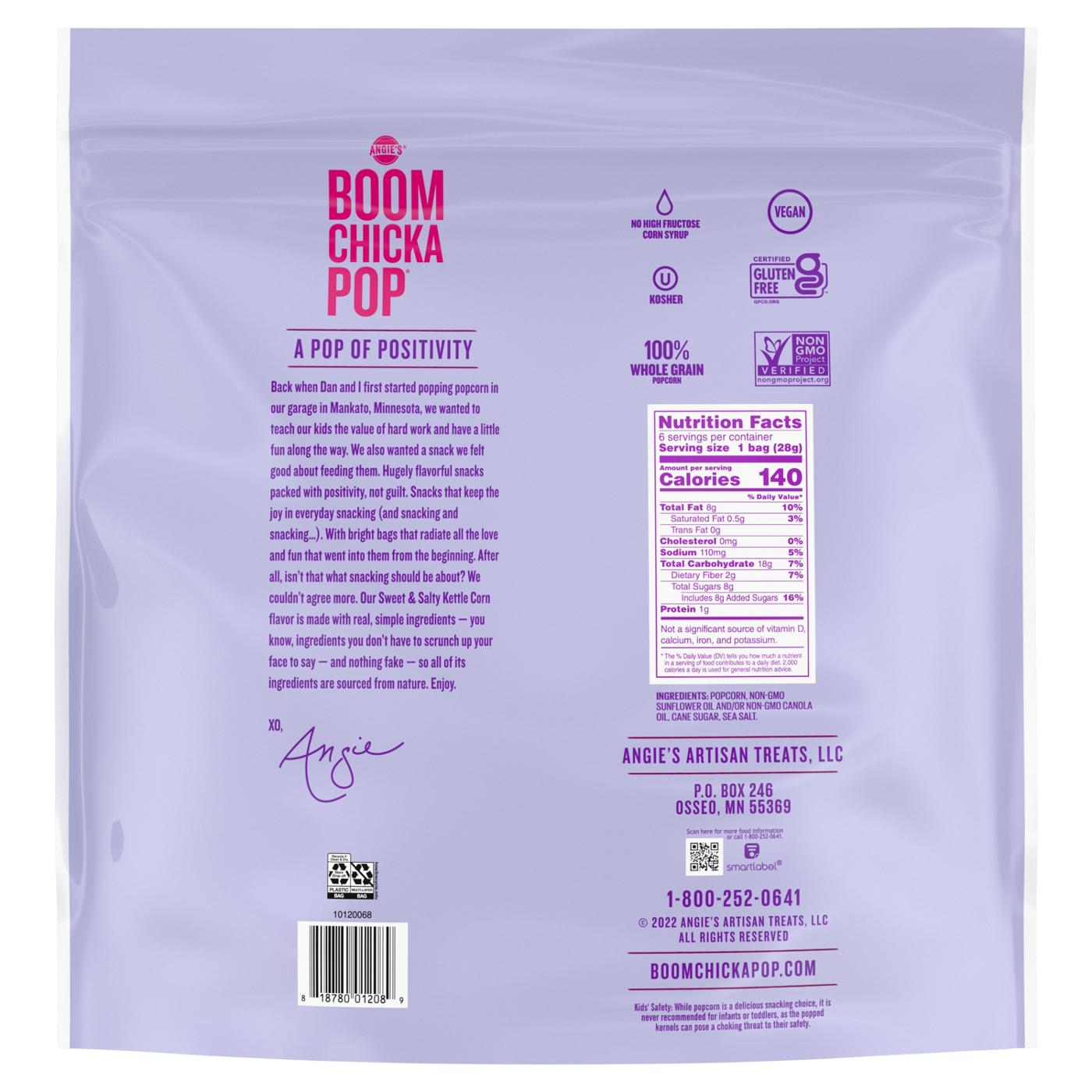 Angie's BOOMCHICKAPOP Sweet & Salty Kettle Corn Popcorn; image 5 of 7