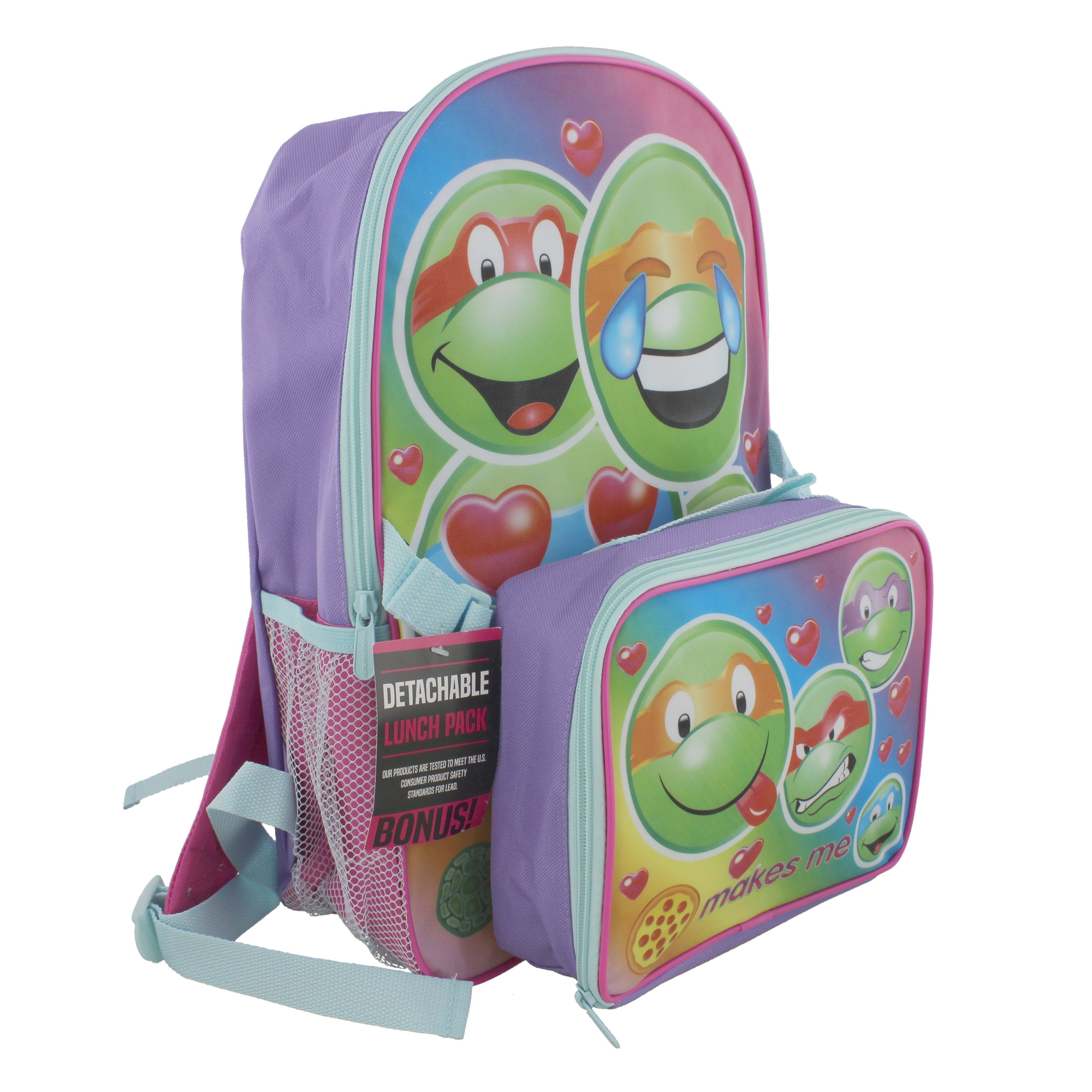 Ninja Turtles Girl Backpack With Lunch Kit Shop Backpacks at HEB