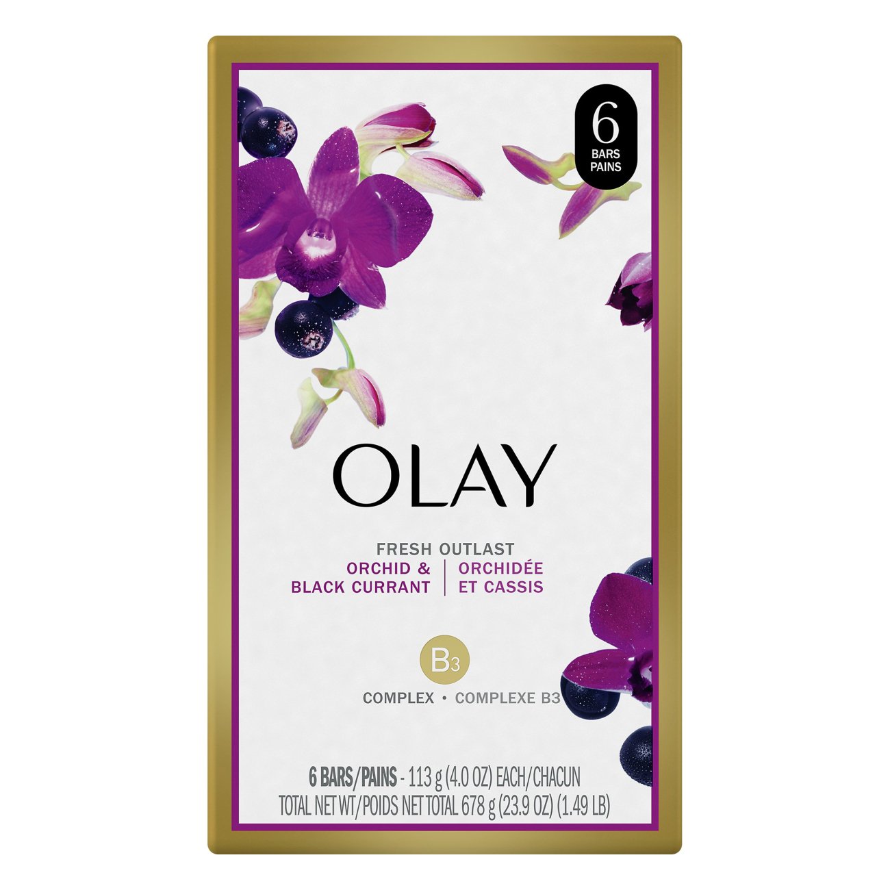 Olay Fresh Outlast Soothing Orchid & Black Currant Beauty Bar Shop