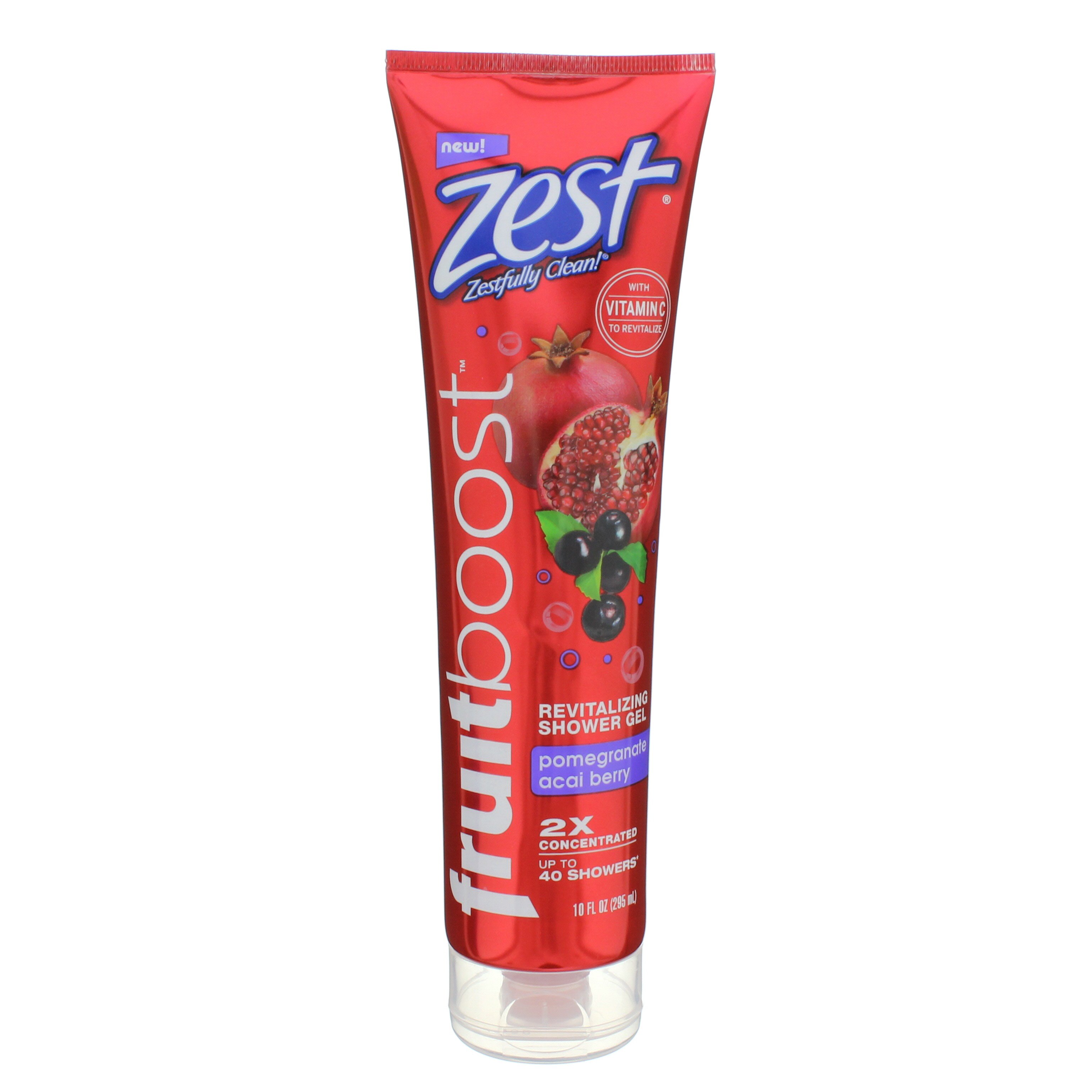 Zest Fruit Boost Shower Gel, Pomegranate Acai Berry Shop Bath & Skin
