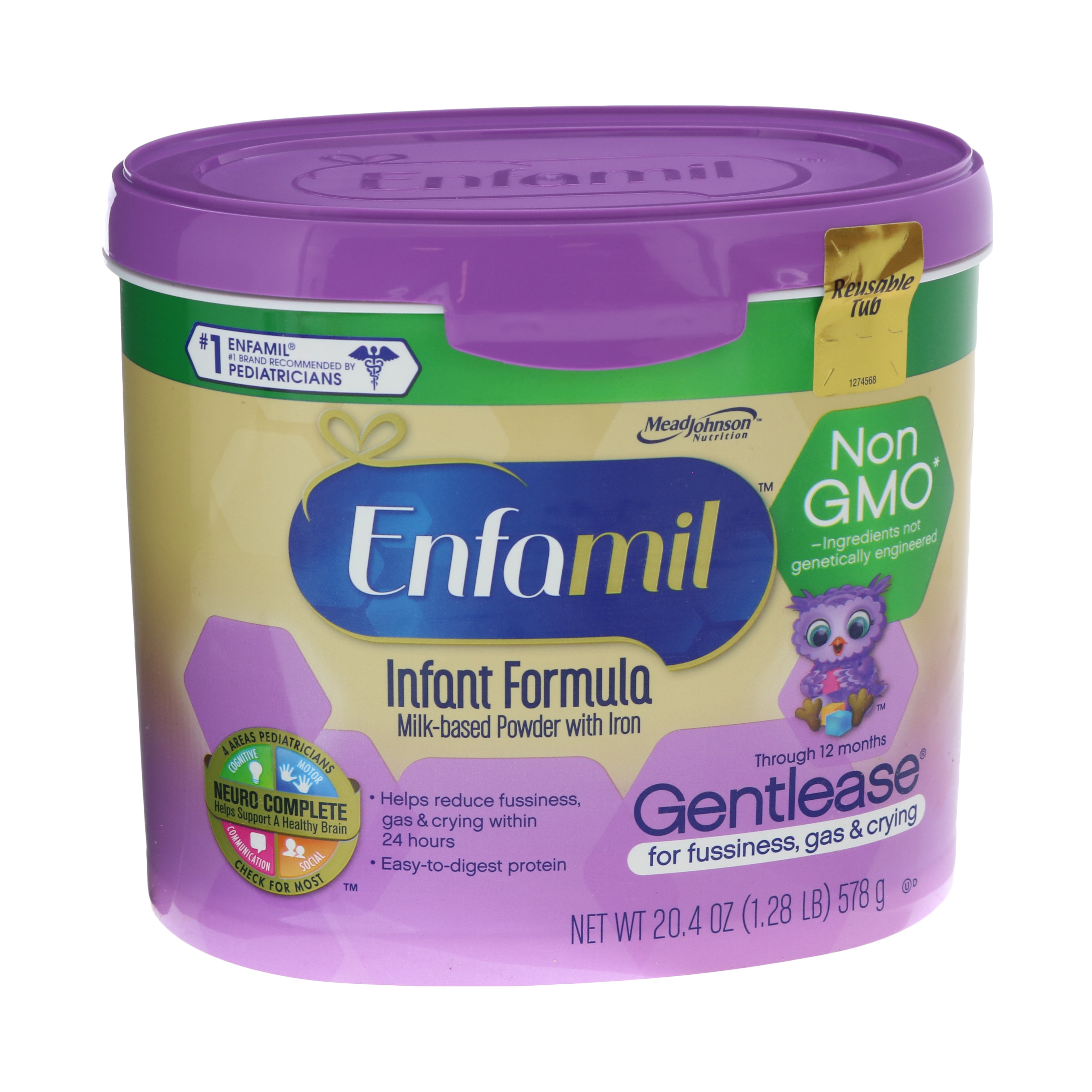 Enfamil Non Gmo Gentlease Infant Formula Shop Formula at HEB