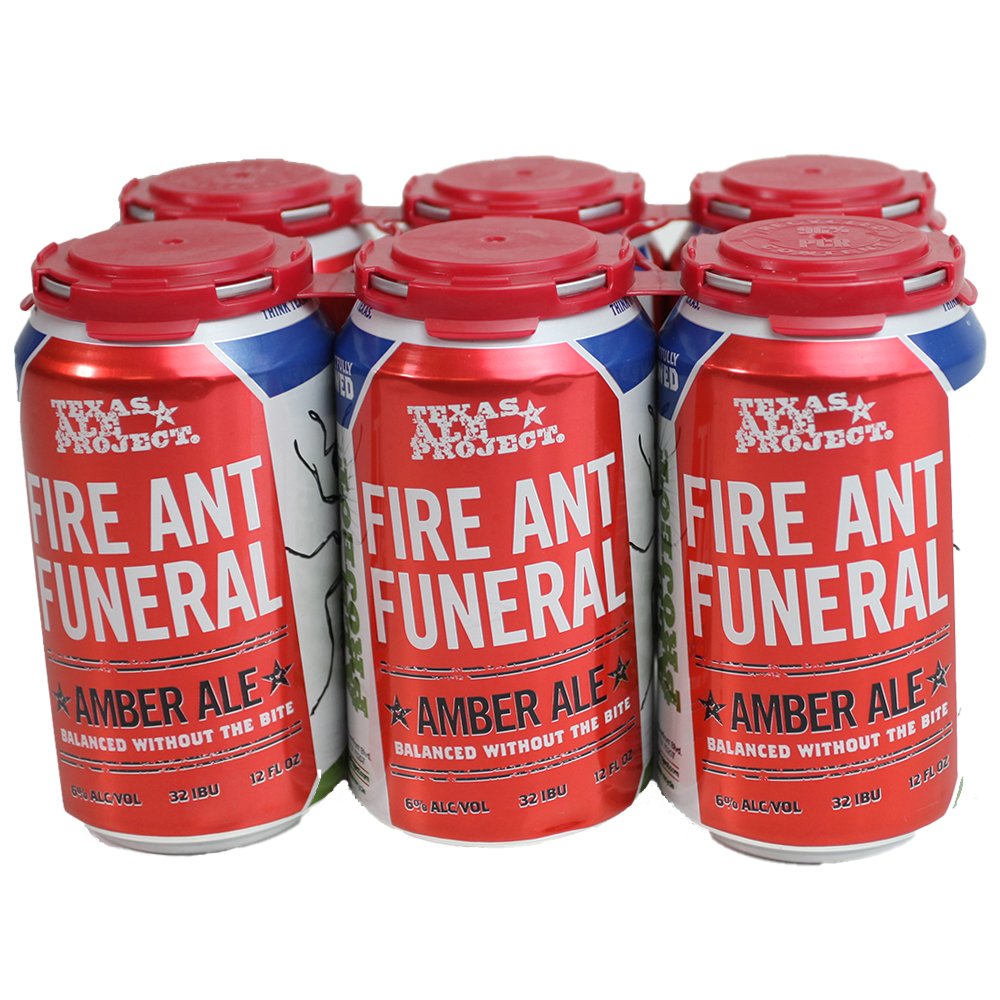 Texas Ale Project Fire Ant Funeral Amber Ale Beer 12 oz Cans Shop