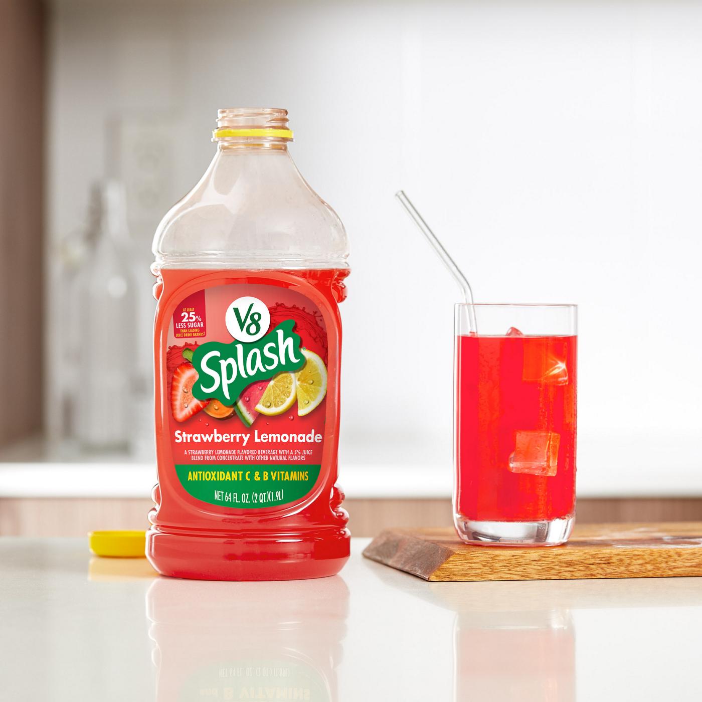 V8 Splash Strawberry Lemonade Flavored Juice Beverage; image 5 of 6