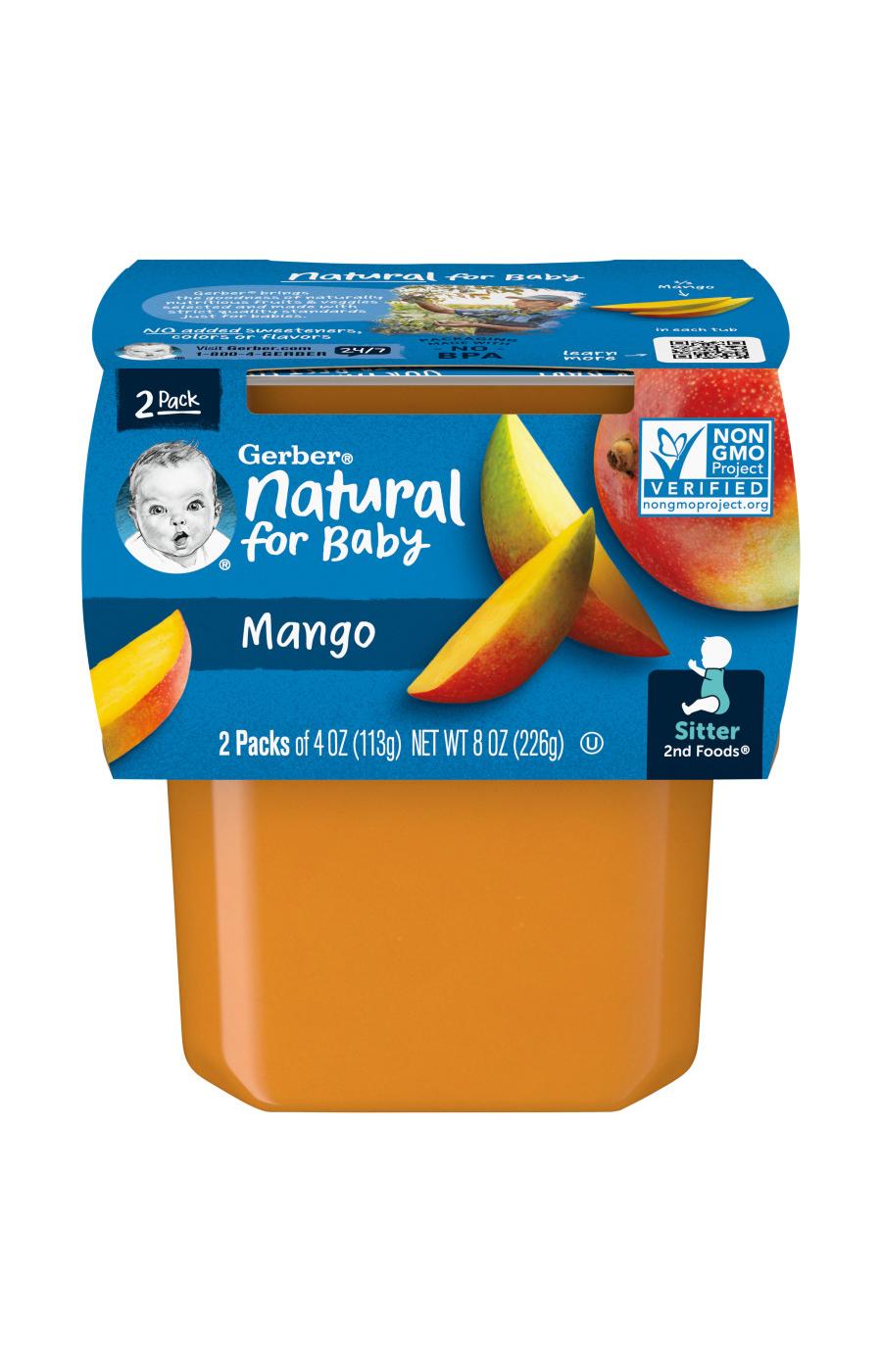 Gerber Natural for Baby 2nd Foods - Mango; image 1 of 8