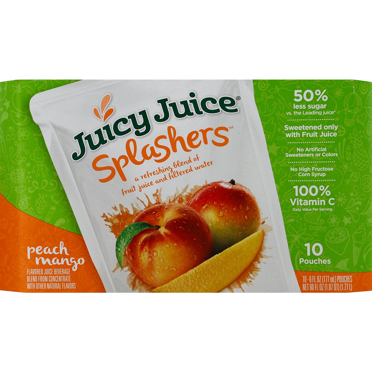 Juicy Juice Splashers, Peach Mango Shop Juice at HEB