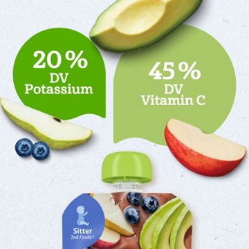 Gerber Organic for Baby Food Pouch - Pear Blueberry Apple & Avocado