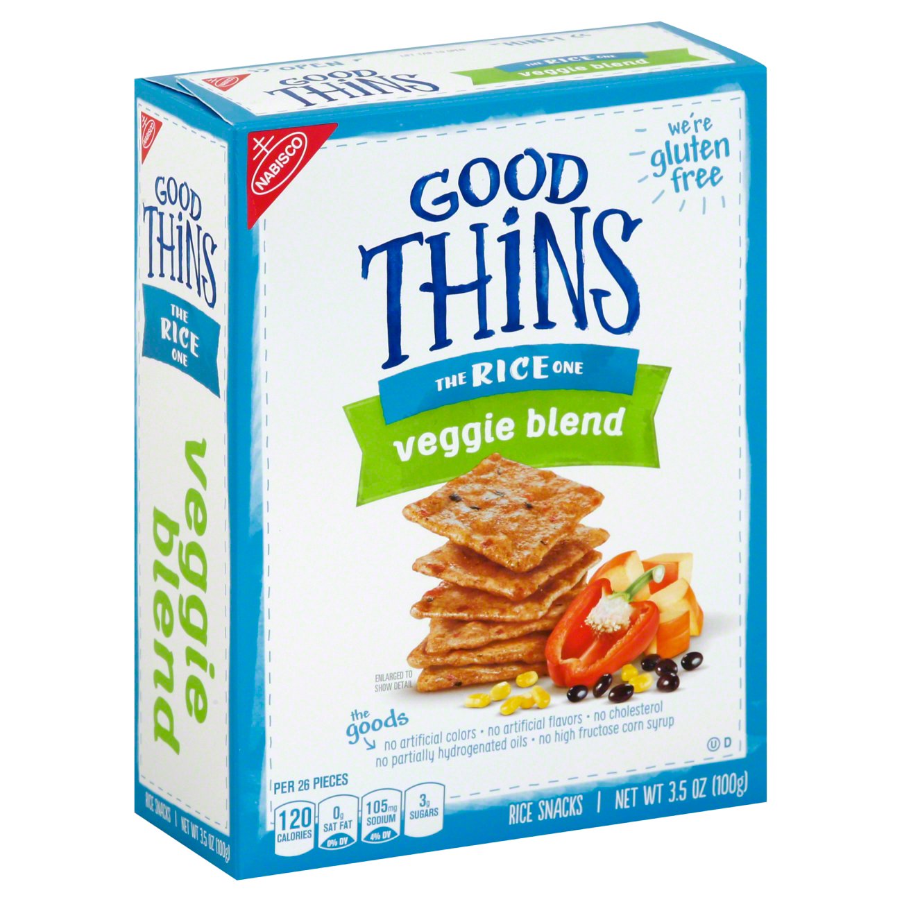 Nabisco Good Thins The Rice One Veggie Blend Rice Snacks Shop