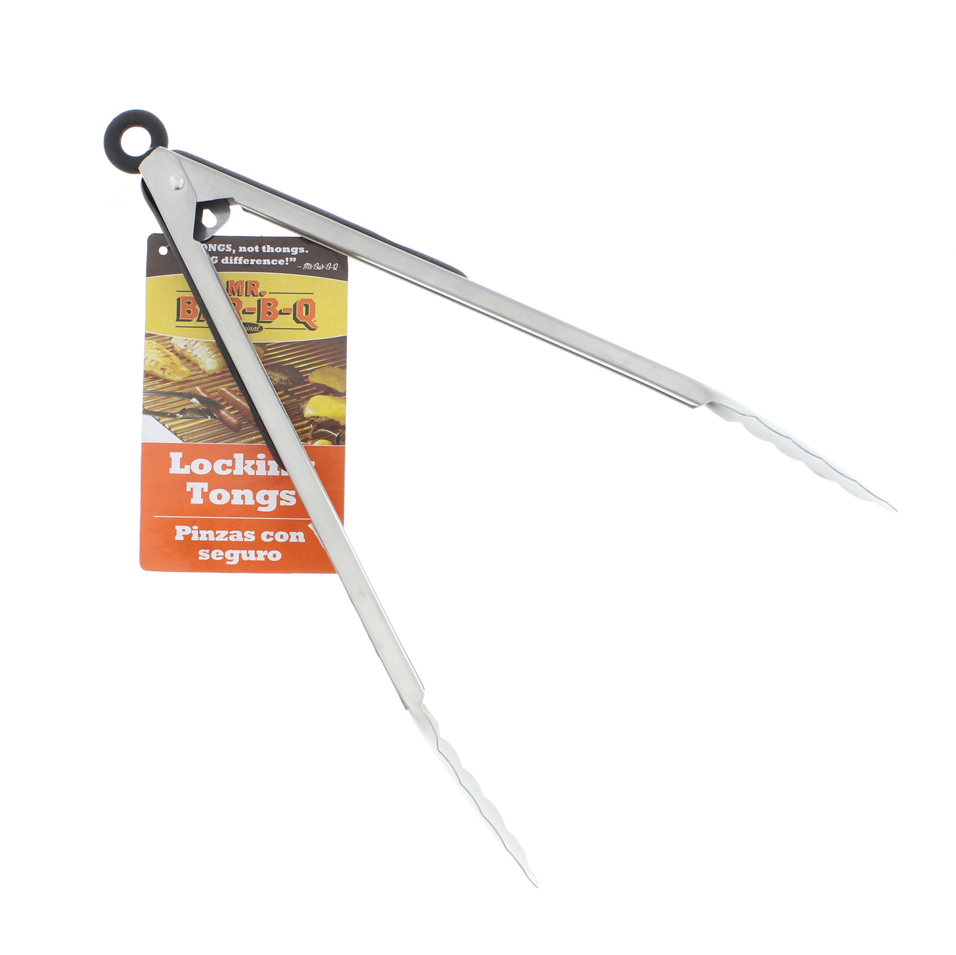 Mr Bar B Q Stainless Steel Locking Tongs Shop Cookware Utensils At H E B