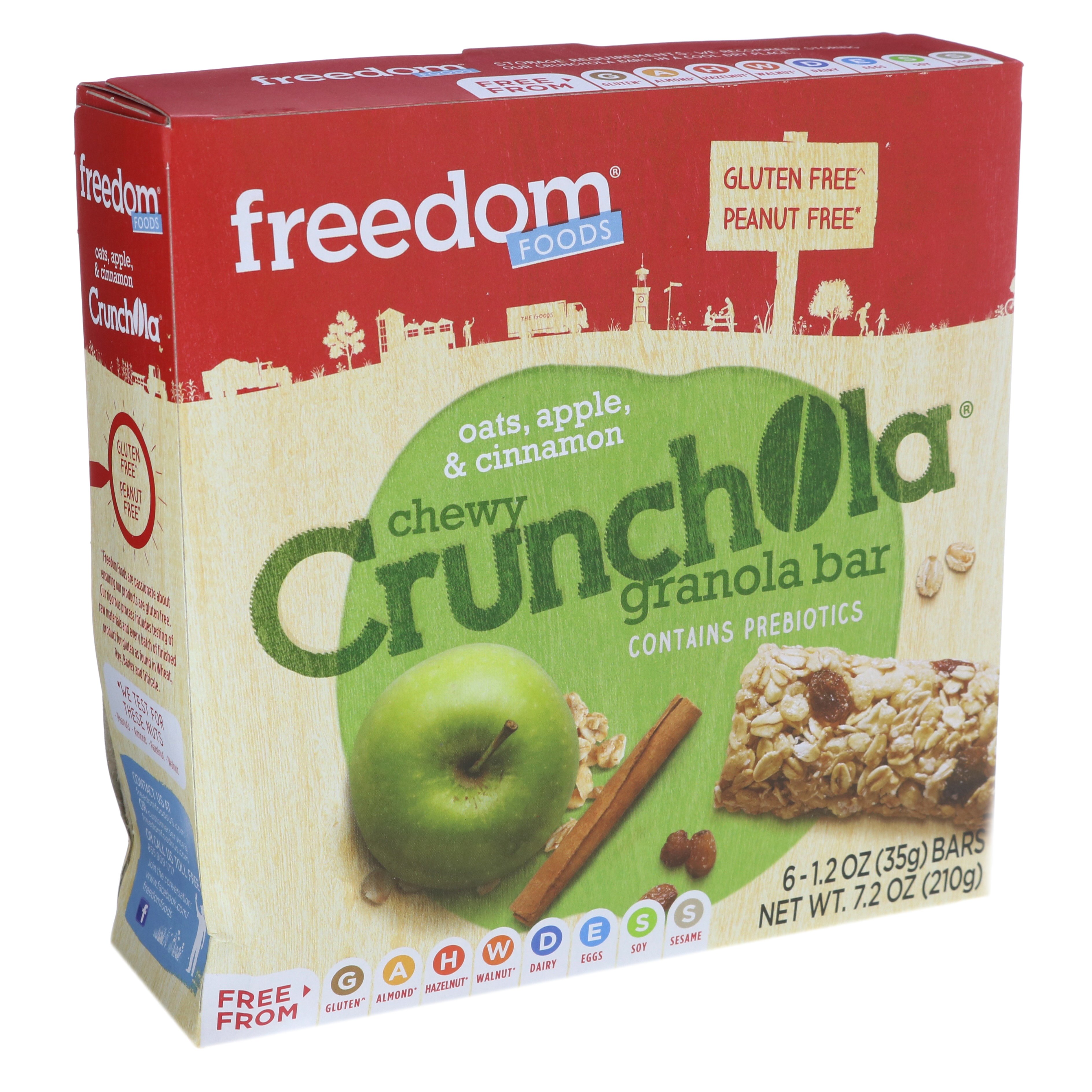 Freedom Foods Crunchola Bars Chewy Apples & Cinnamon - Shop Granola ...