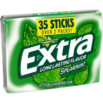 Extra Spearmint Sugar Free Chewing Gum, 35 pc
