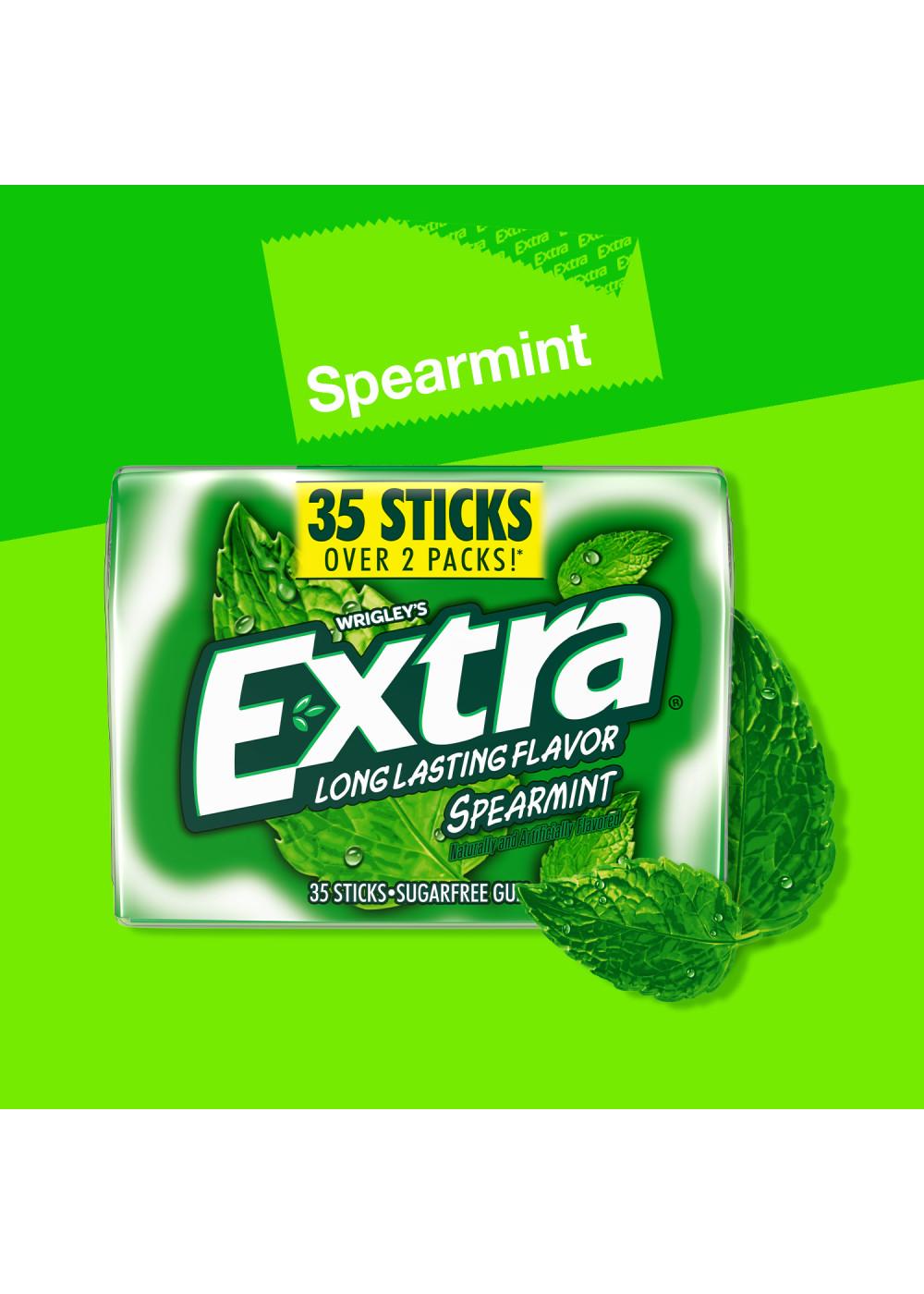 Extra Spearmint Sugar Free Chewing Gum; image 3 of 8