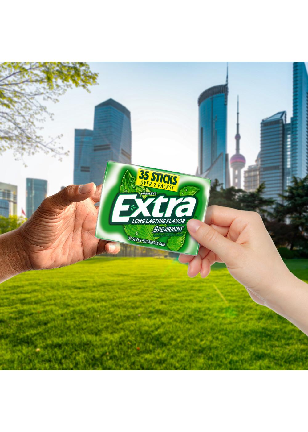 Extra Spearmint Sugar Free Chewing Gum; image 4 of 8