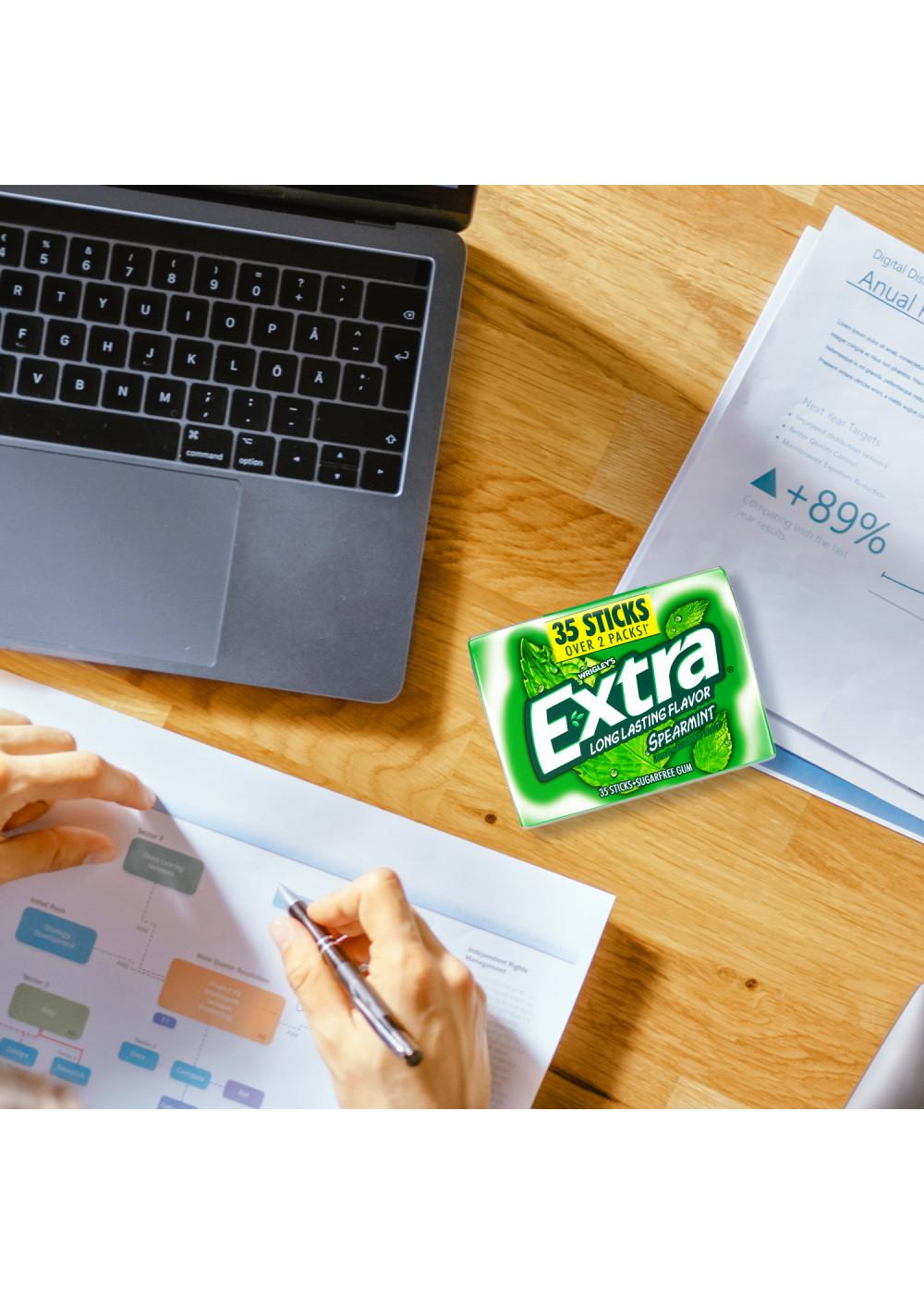 Extra Spearmint Sugar Free Chewing Gum; image 5 of 8