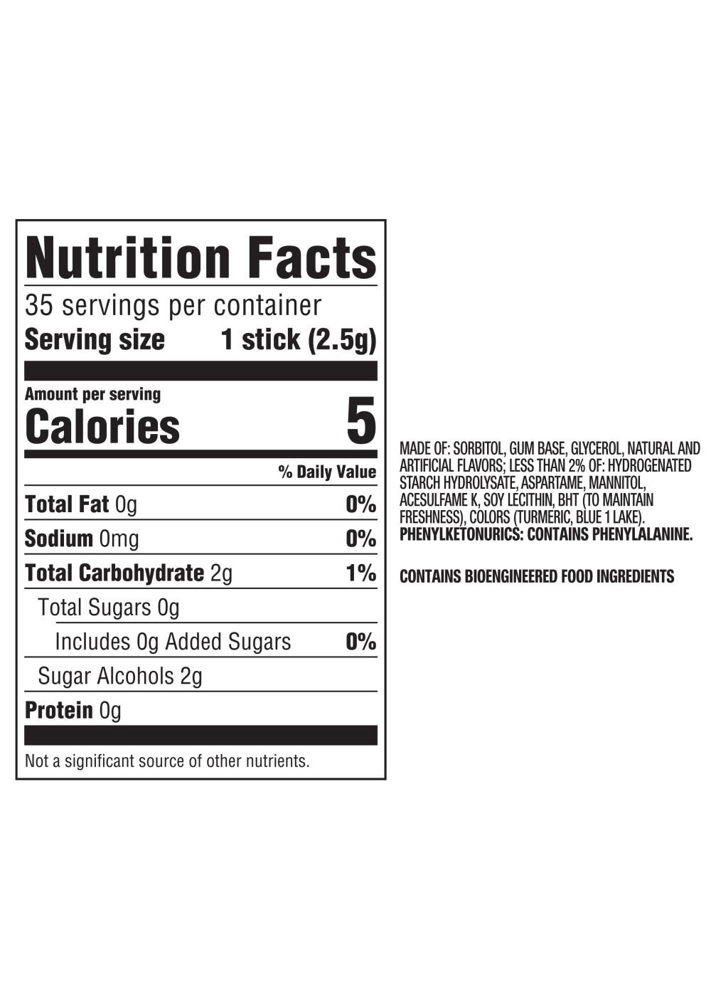 Extra Spearmint Sugar Free Chewing Gum; image 6 of 8