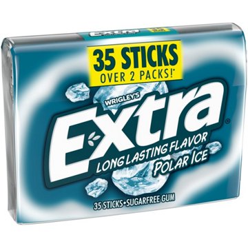 Extra Polar Ice Sugar Free Chewing Gum, 35 pc