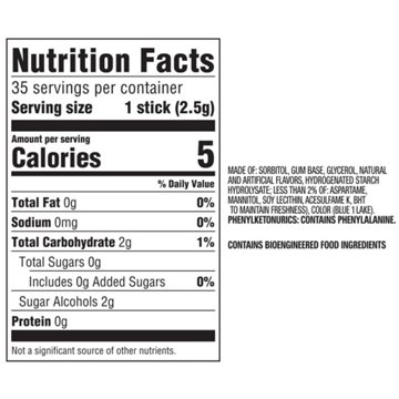 Extra Polar Ice Sugar Free Chewing Gum, 35 pc