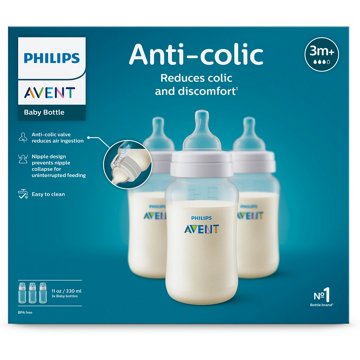 Avent Classic+ 11 oz Bottles, 3 ct