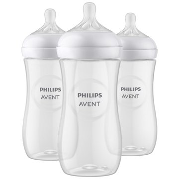 Avent Natural 11 oz Bottles, 3 ct