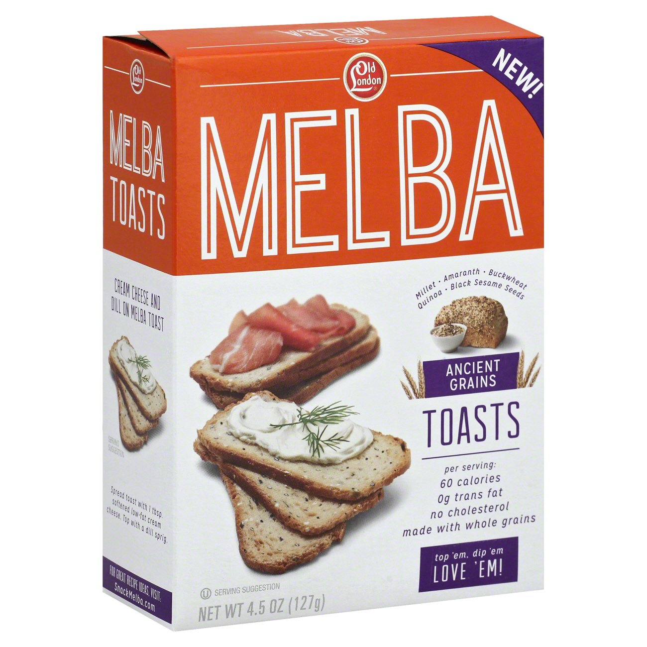 Old London Melba Ancient Grains Toasts Shop Crackers & Breadsticks at