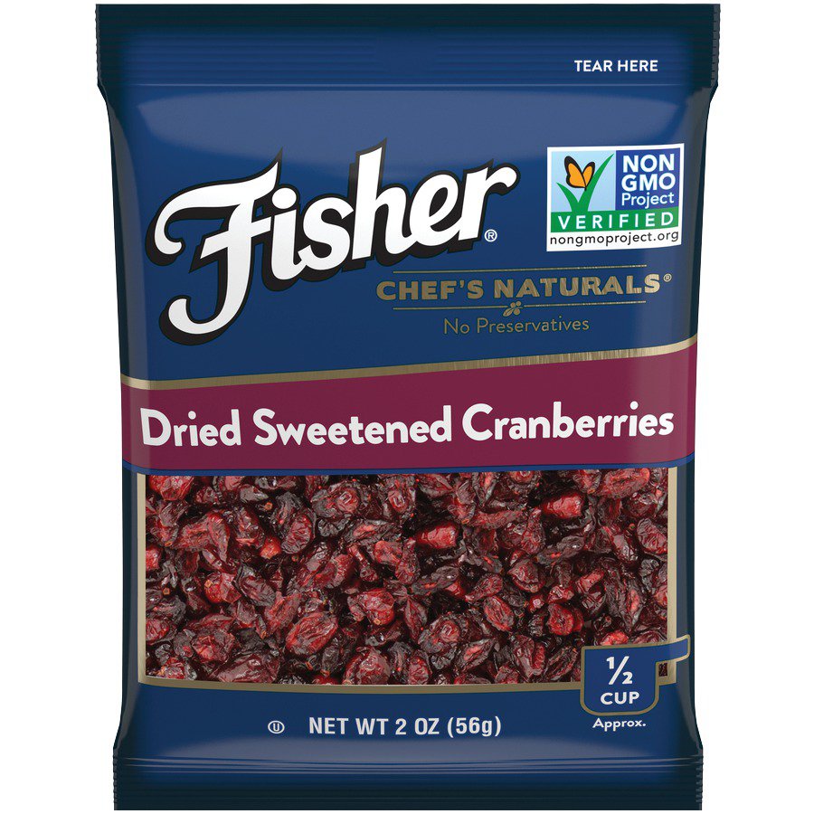 Fisher Chef's Naturals Dried Sweetened Cranberries Shop Berries