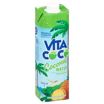 Vita Coco Pure Coconut Water With Pineapple, 33.8 oz