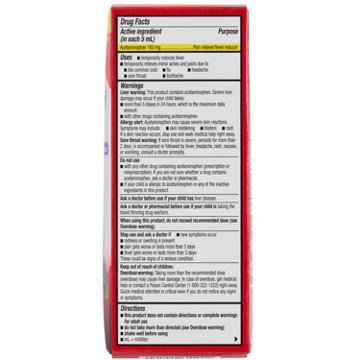 H-E-B Children's Pain Relief Grape Oral Suspension, 4 oz