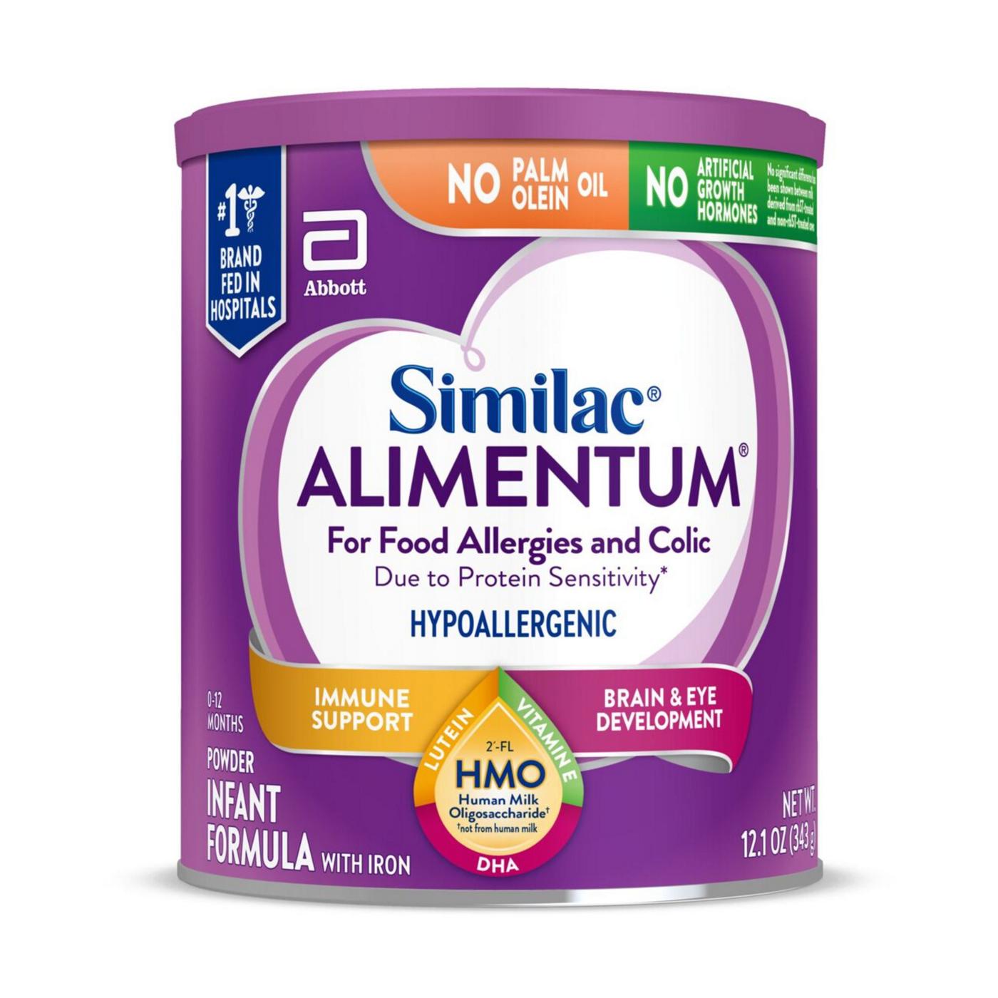 Similac Alimentum with 2’-FL HMO, Baby Formula Powder Value Can; image 1 of 12