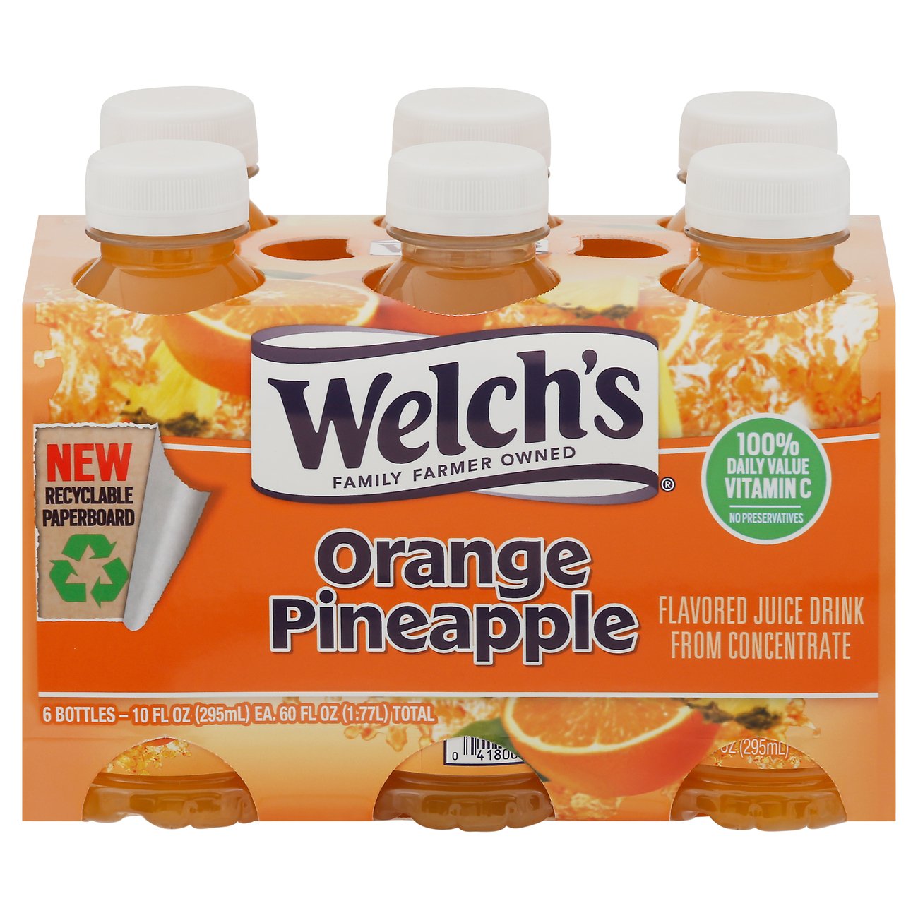Welch's Orange Pineapple Juice Drink 10 oz Bottles Shop Juice at HEB