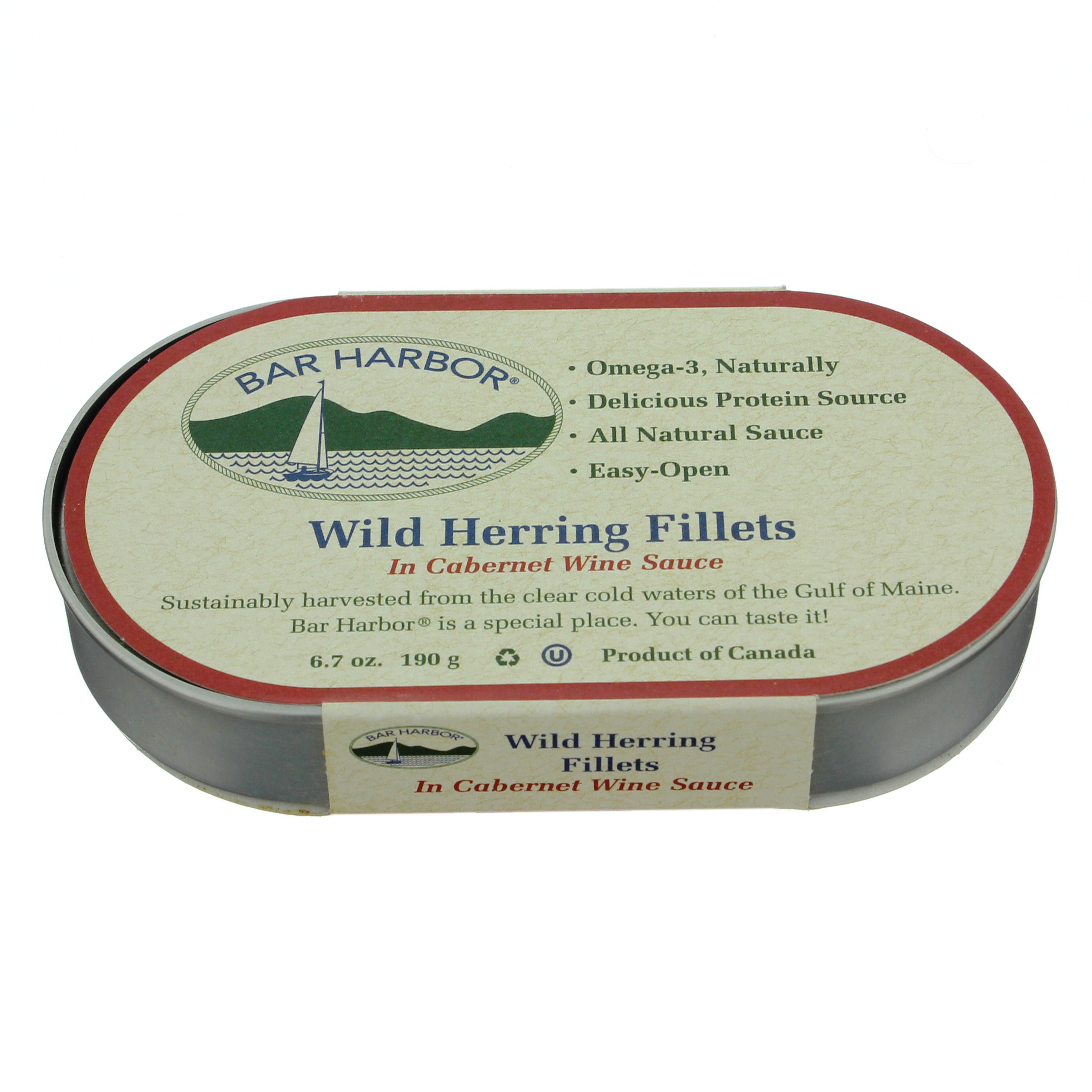 Bar Harbor Wild Herring Fillets in Wine Sauce Shop Seafood