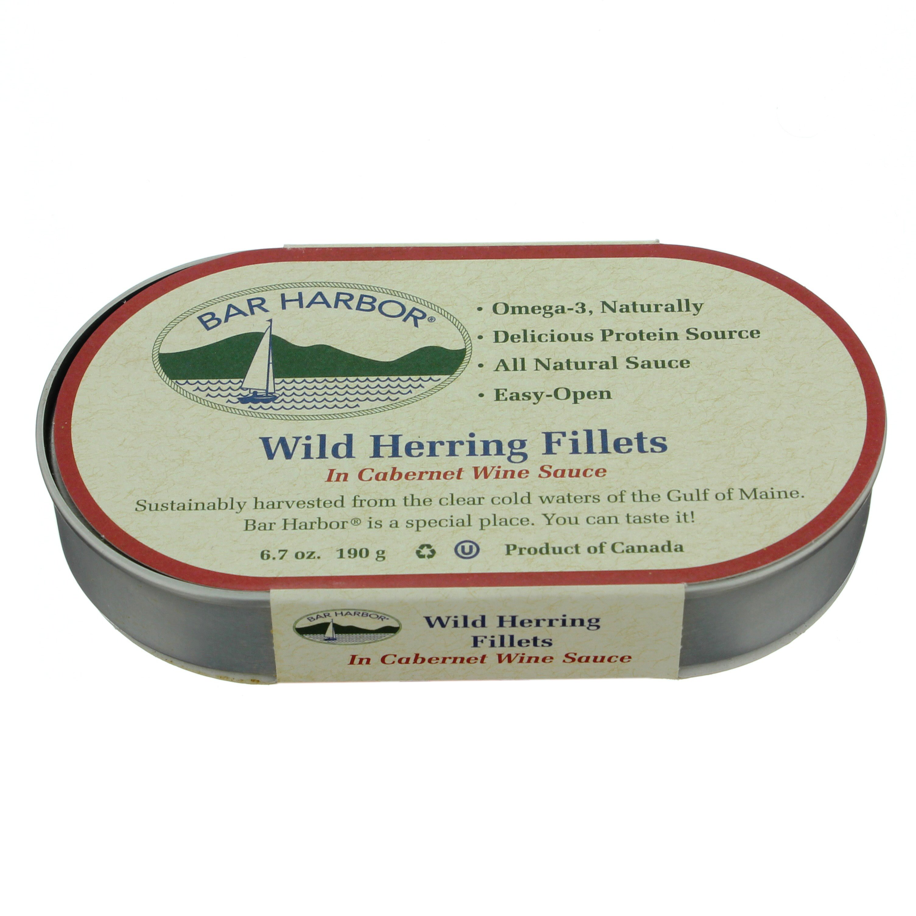 Bar Harbor Wild Herring Fillets in Cabernet Wine Sauce - Shop Seafood ...