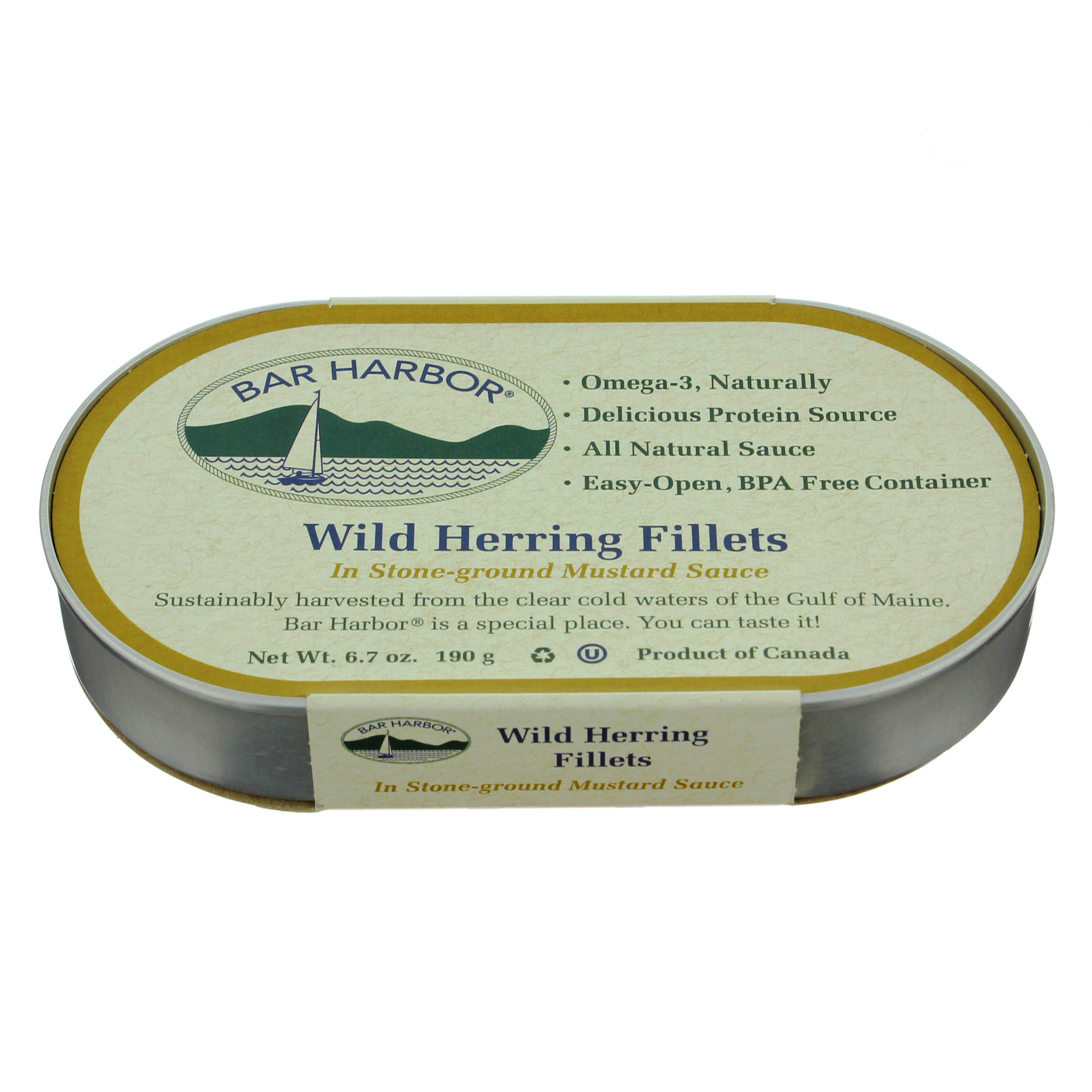 Bar Harbor Wild Herring Fillets in Stone Ground Mustard Sauce Shop Seafood at HEB