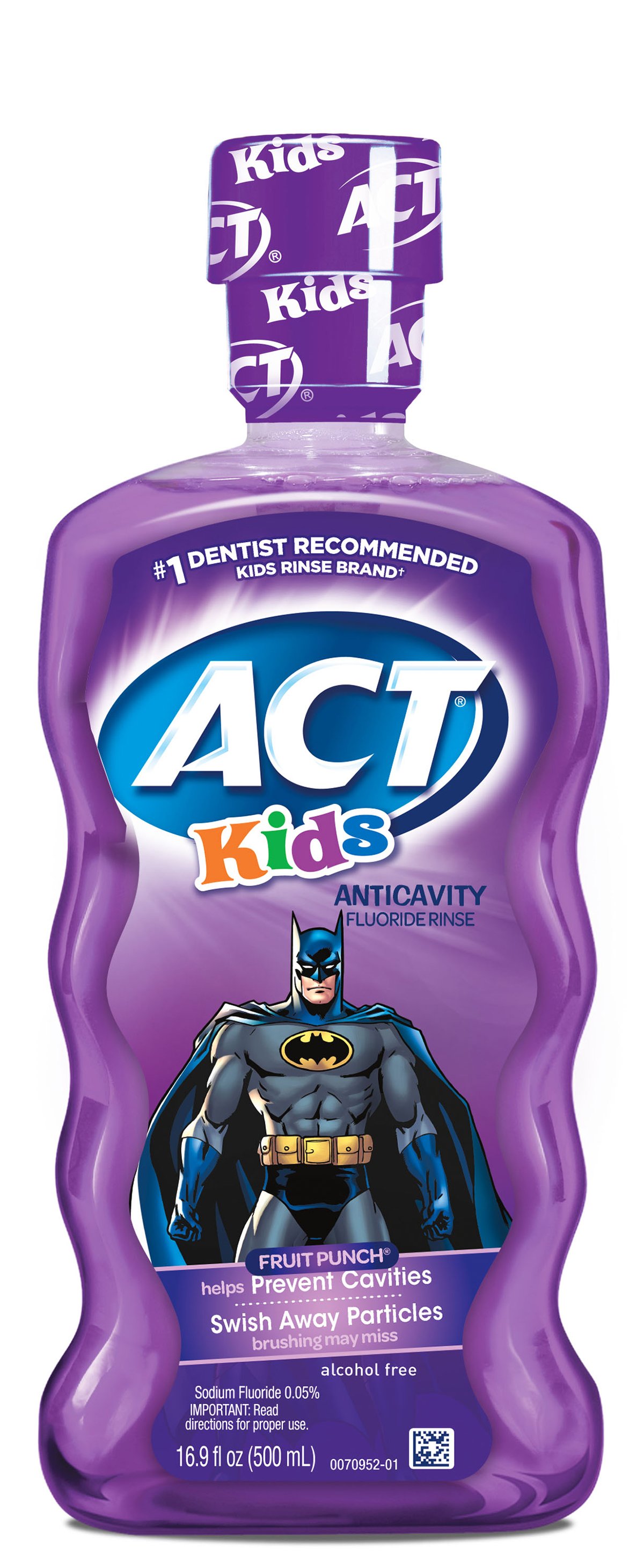 ACT Kids Anticavity Fluoride Rinse Batman, Fruit Punch - Shop Oral Hygiene  at H-E-B