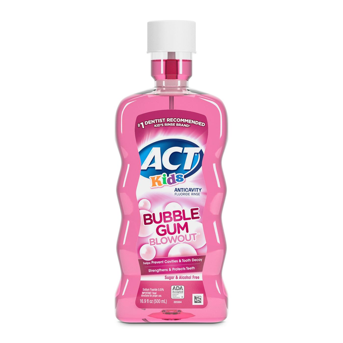 ACT Kids Anticavity Fluoride Rinse - Bubble Gum Blowout; image 1 of 10
