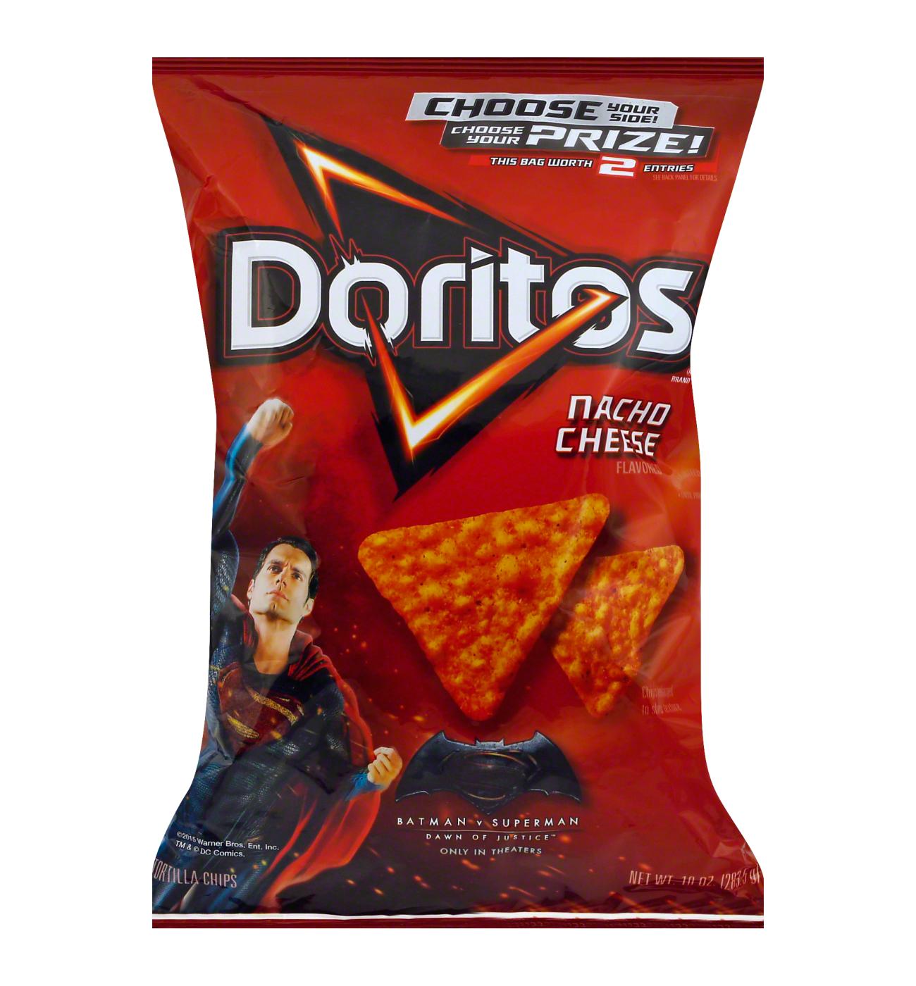 Doritos Nacho Cheese Flavored Tortilla Chips; image 1 of 2
