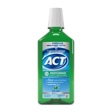 ACT Restoring Anticavity Fluoride Mouthwash - Mint Burst, 33.8 oz