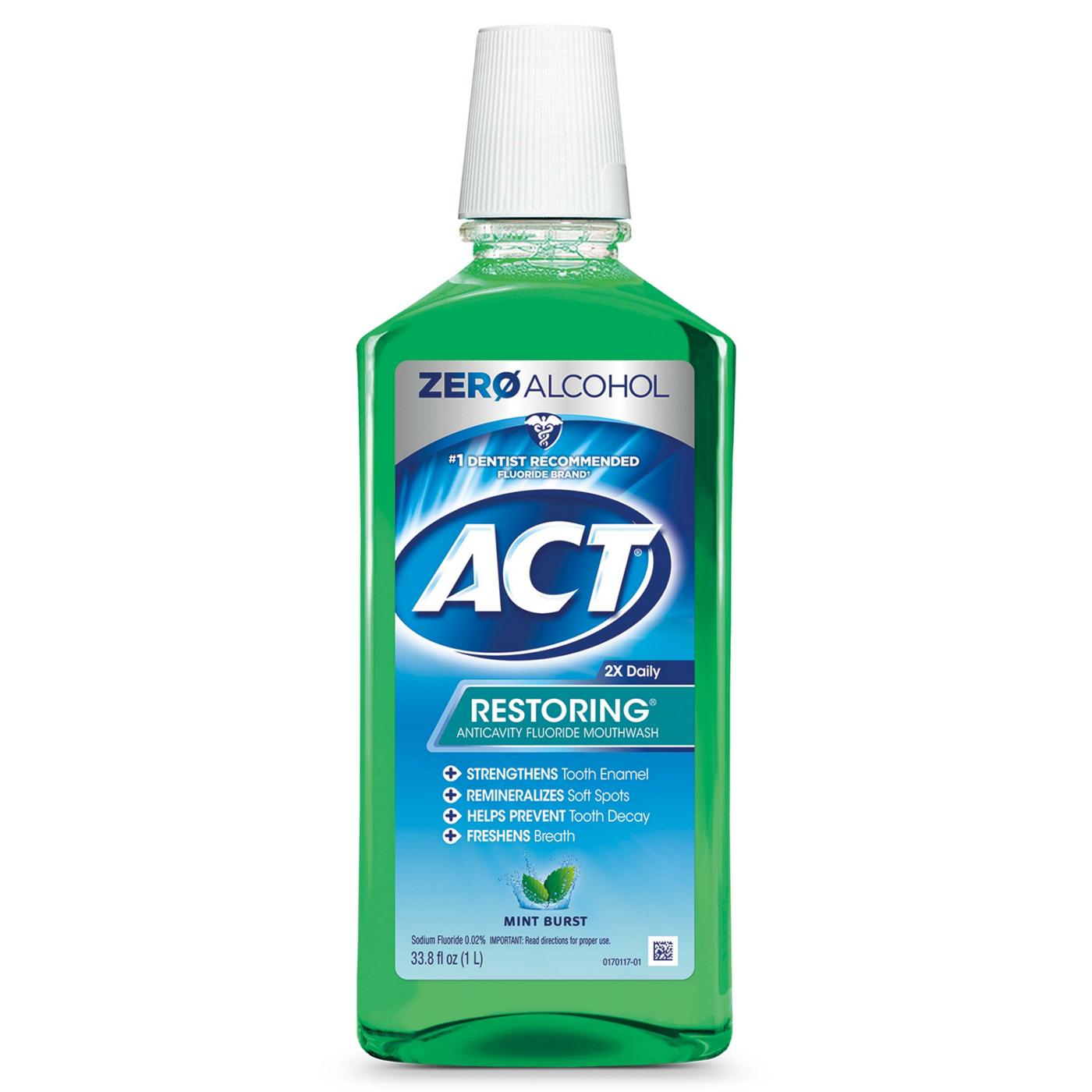 ACT Restoring Anticavity Fluoride Mouthwash - Mint Burst