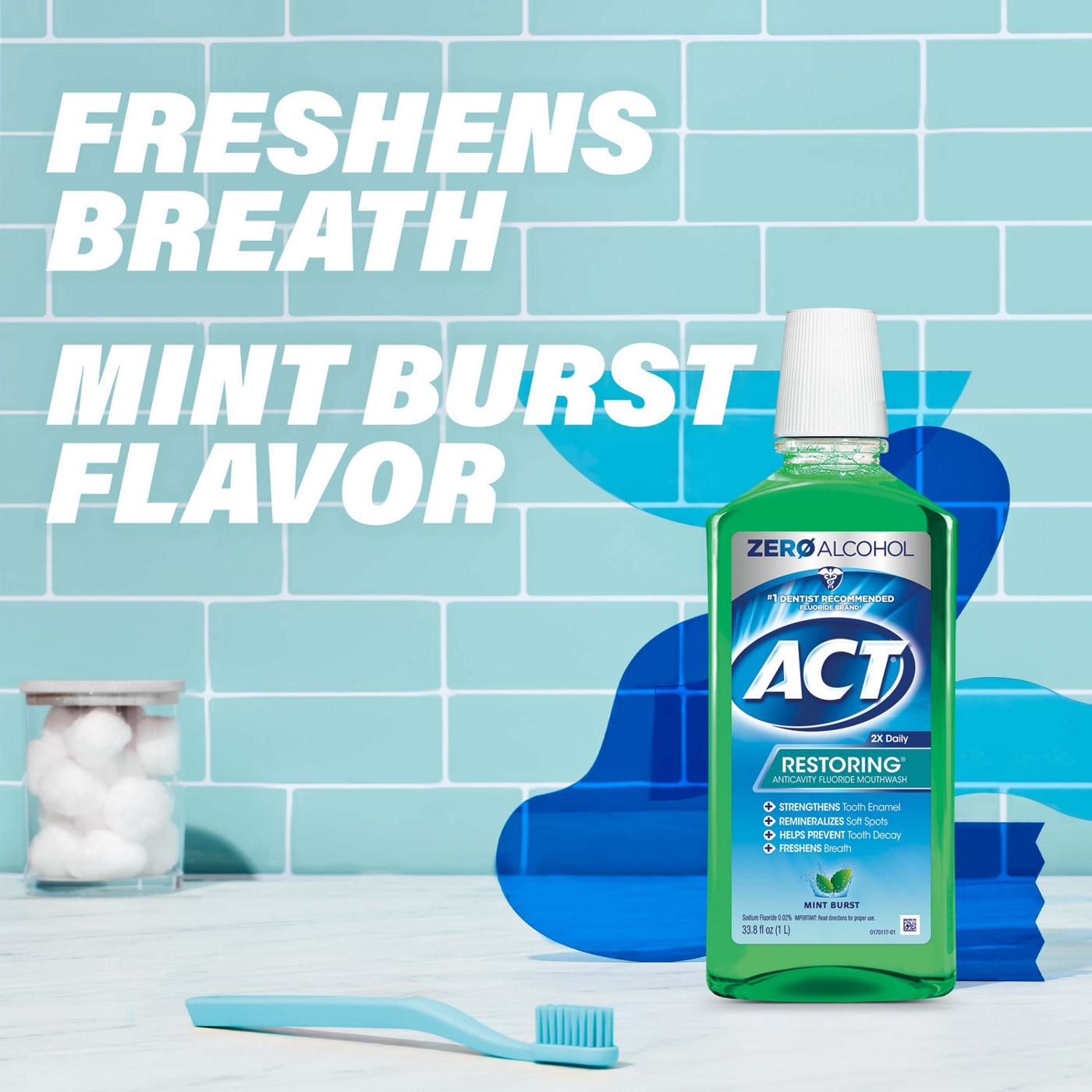 ACT Restoring Anticavity Fluoride Mouthwash - Mint Burst; image 4 of 5